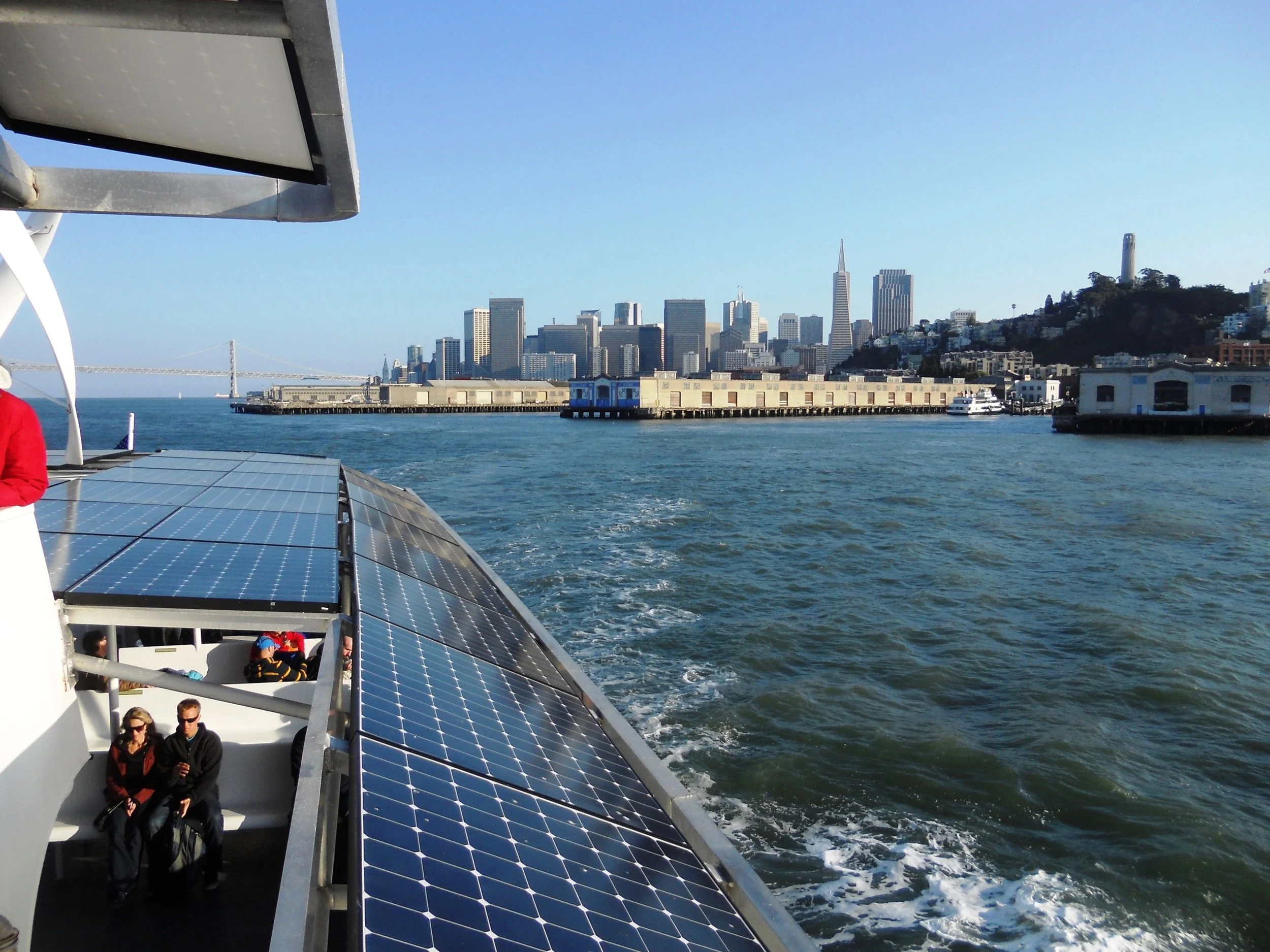 The boats have an open upper deck, that offer excellent views of Alcatraz and downtown San Francisco