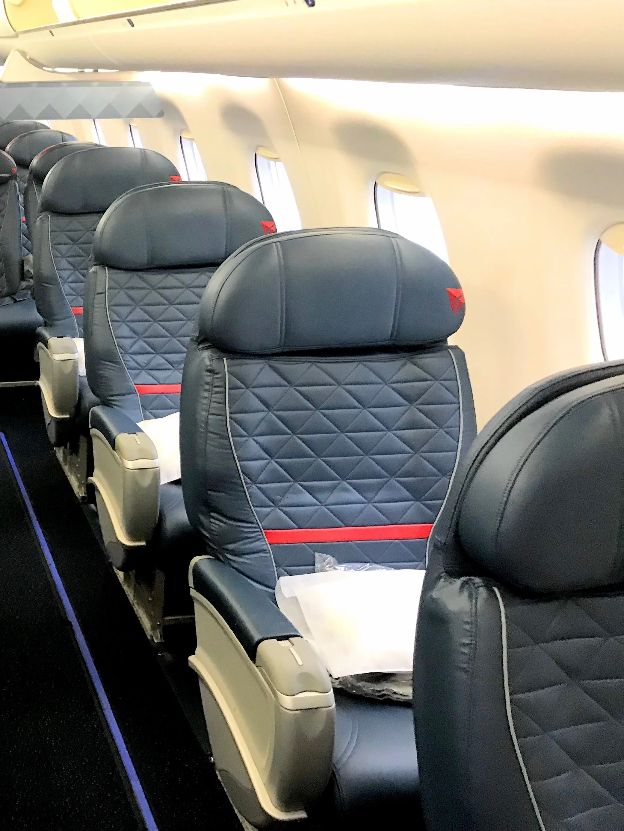 Seat 2A is 1 of 4 single seats in the First Class cabin