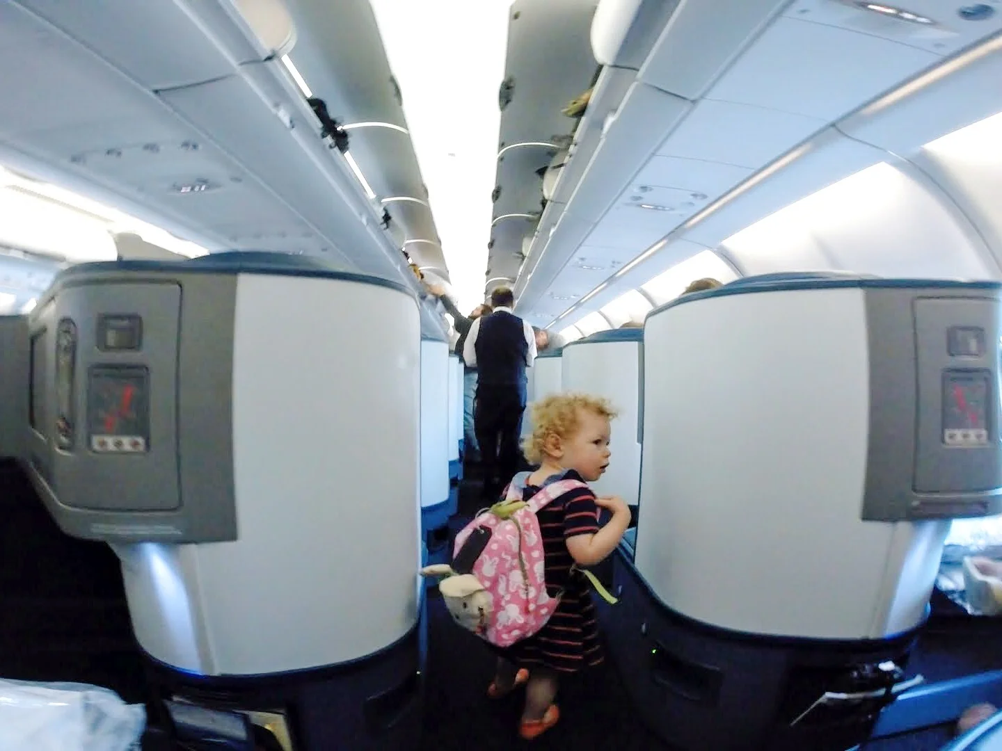 The seats are very private due to the angled configuration.