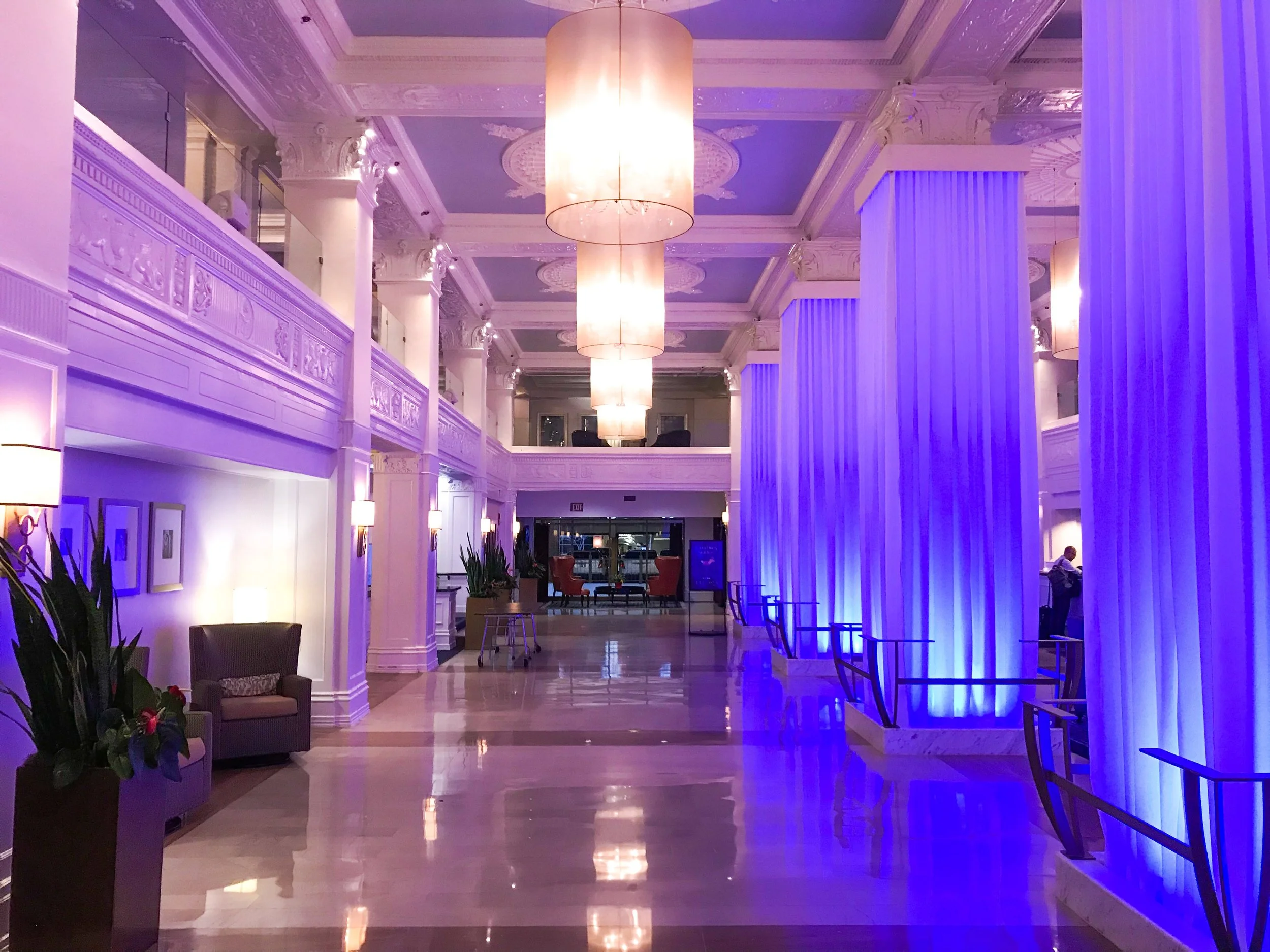 The Sheraton Gunter Hotel was built in 1909, so it has a historical feel to it, but has been well updated with modern amenities.
