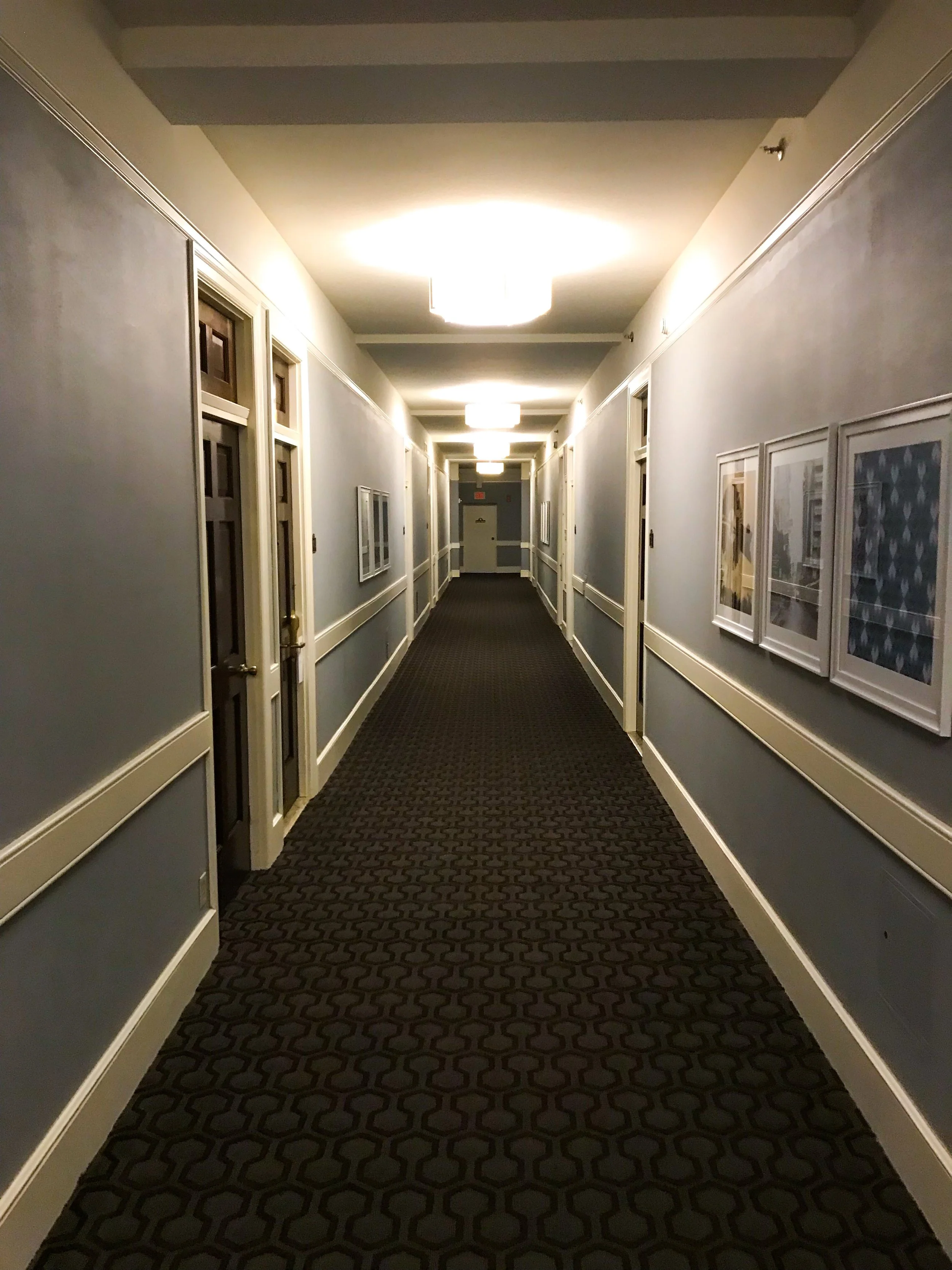 The hallways were very wide.