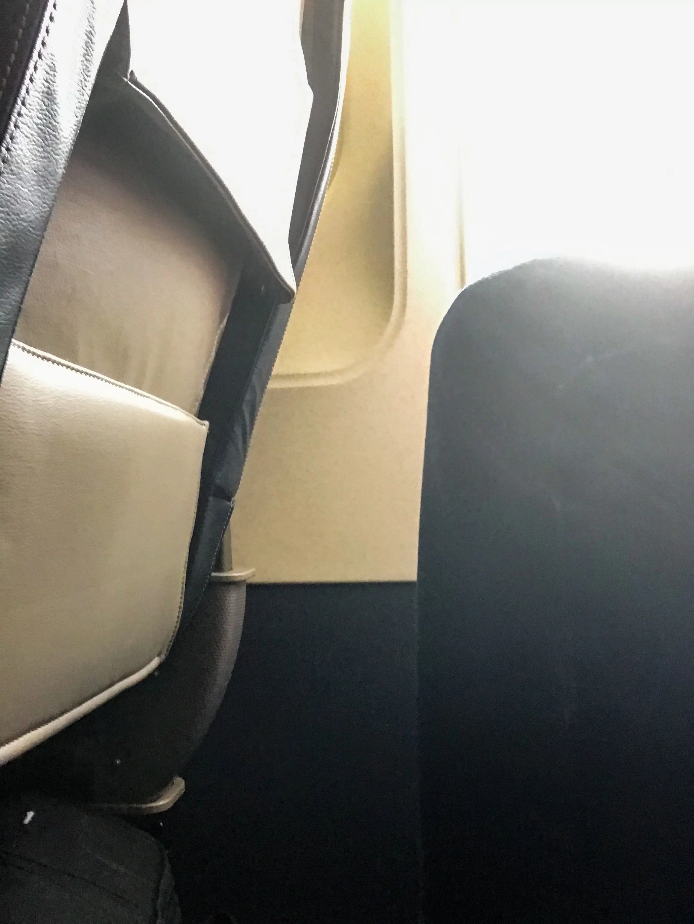 Another angle of the legroom in Seat 2D.