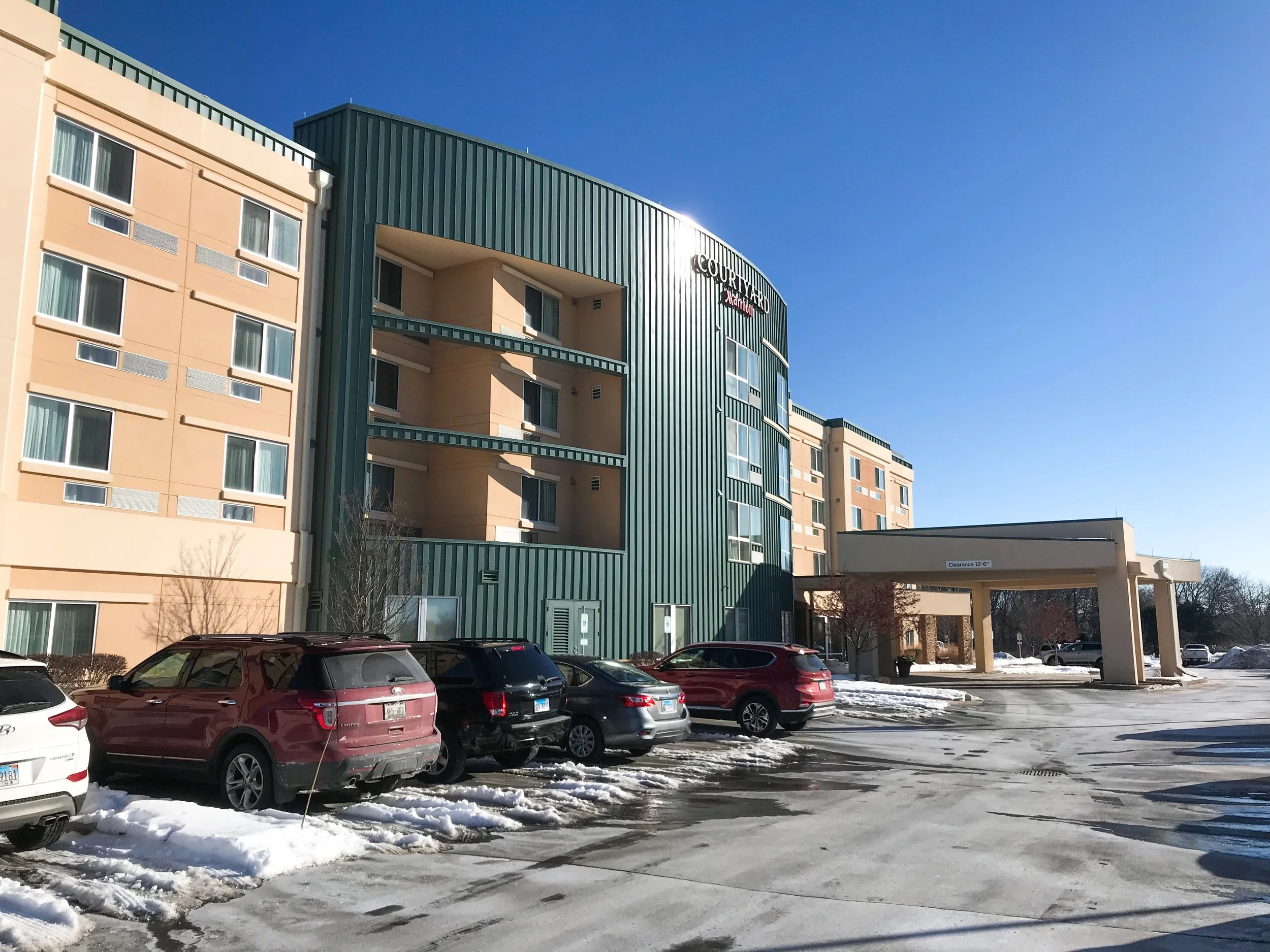 Marriott has gone away from the older, traditional style Courtyard design with an actual courtyard.
