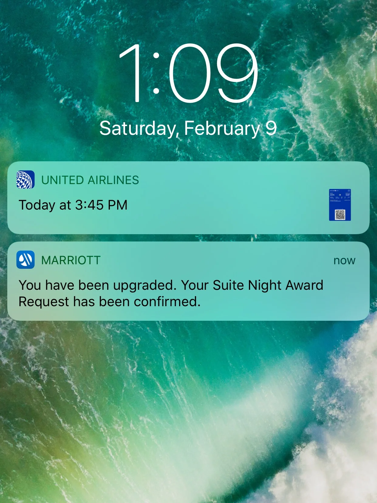 I used one of my five Suite Night Award Requests and received the upgrade confirmation five days prior to my stay.