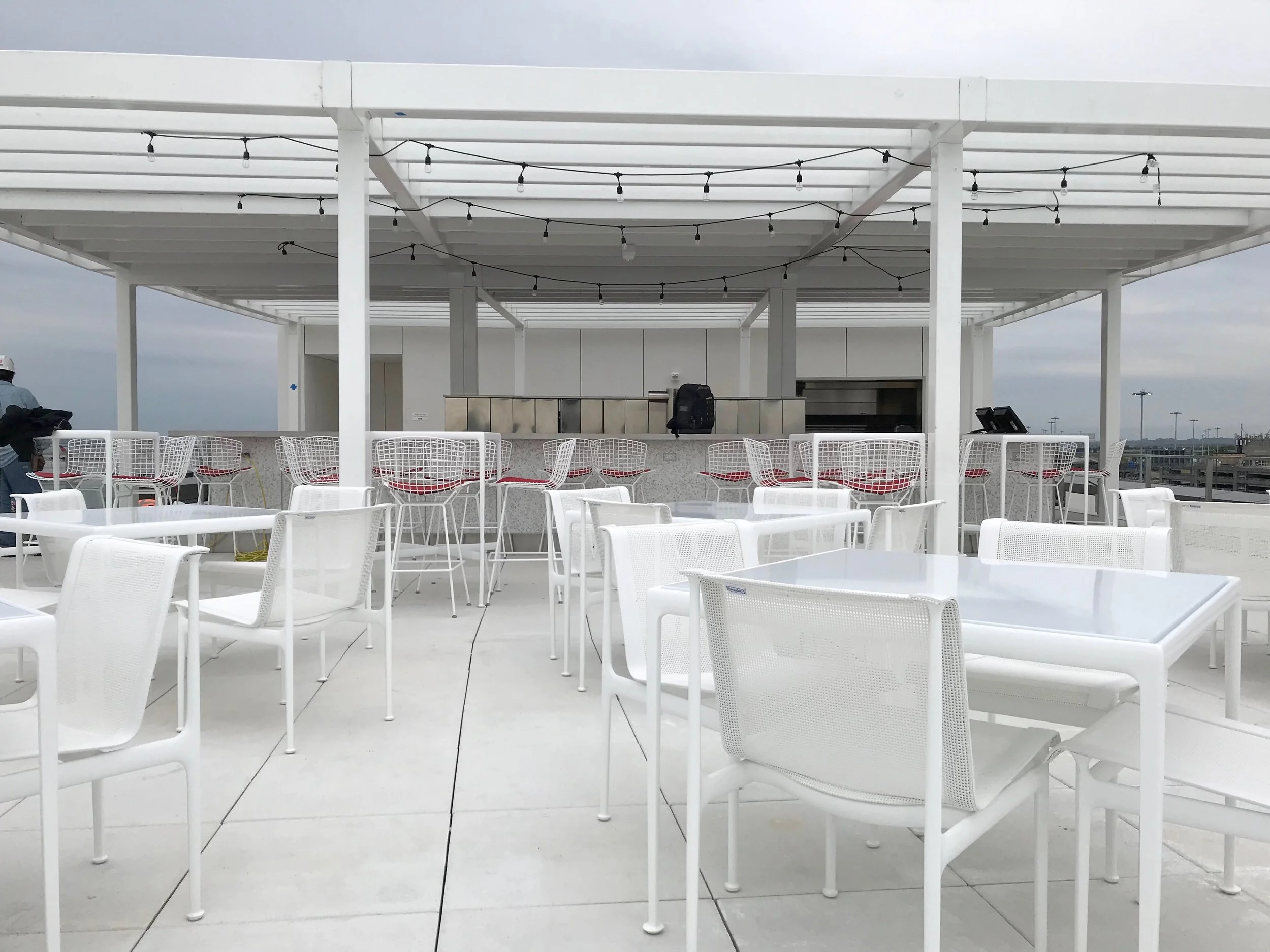 Unfortunately the bar wasn’t yet open. In fact, there were still construction workers finishing small portions of it while I was at the pool.