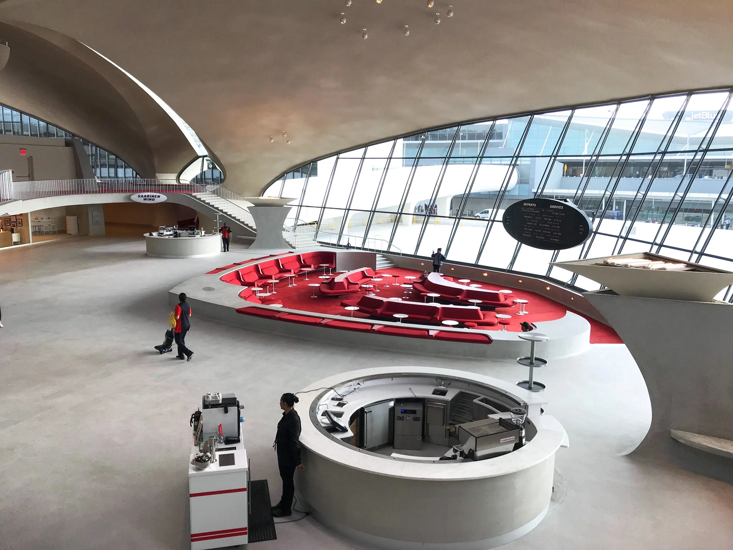 Another view of the stunning lobby from the Mezzanine Level.