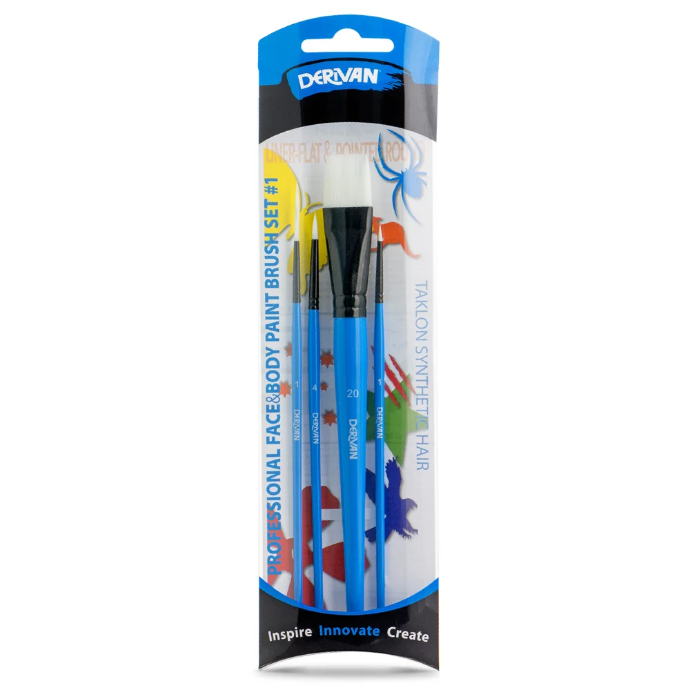 The Professional Brush Set #1 will allow you to enhance the possibilities of your designs and provide a variation of more intricate shapes and line work . This set includes two Round Pointed brushes, a Liner brush for scroll work and curls, and broad Flat brush for one stroke designs.