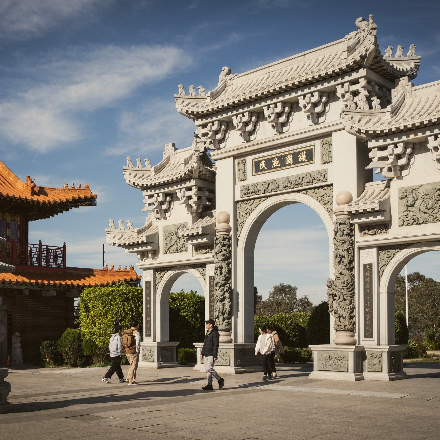 It's being well over a decade since the last time I visited the Heavenly Queen Temple. 

To my surprise the complex has gotten much larger and nicer. (last time i went it was just the statue...)

Fuji X100 VI. Mixture of film simulation modes and pro