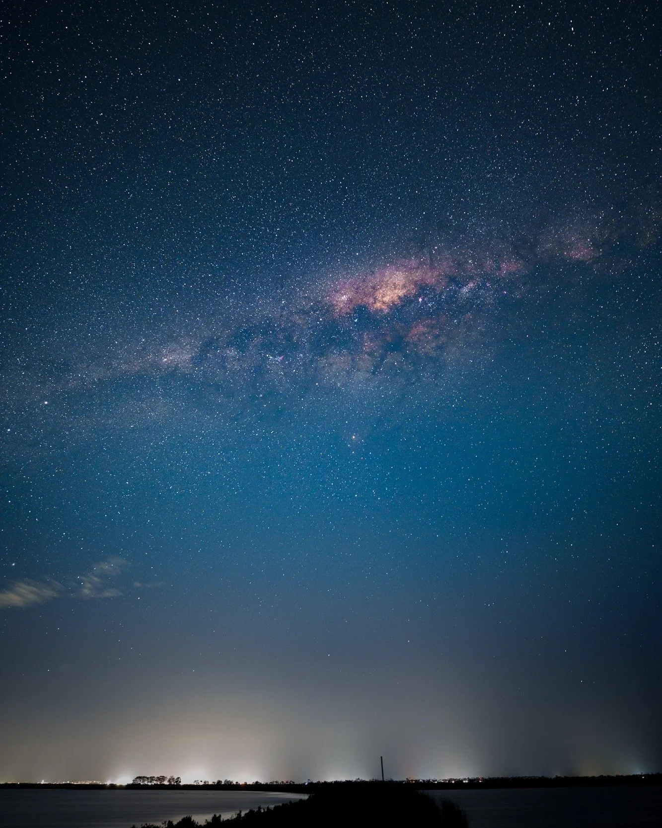 Western Lagoons, VIC, Australia.

Last Friday, the night sky was suddenly clear for a few hours and I decided on impulse one night to go see if the the local bird watching sanctuary is any good for shooting astro.  I'm glad i went.  Managed to catch 
