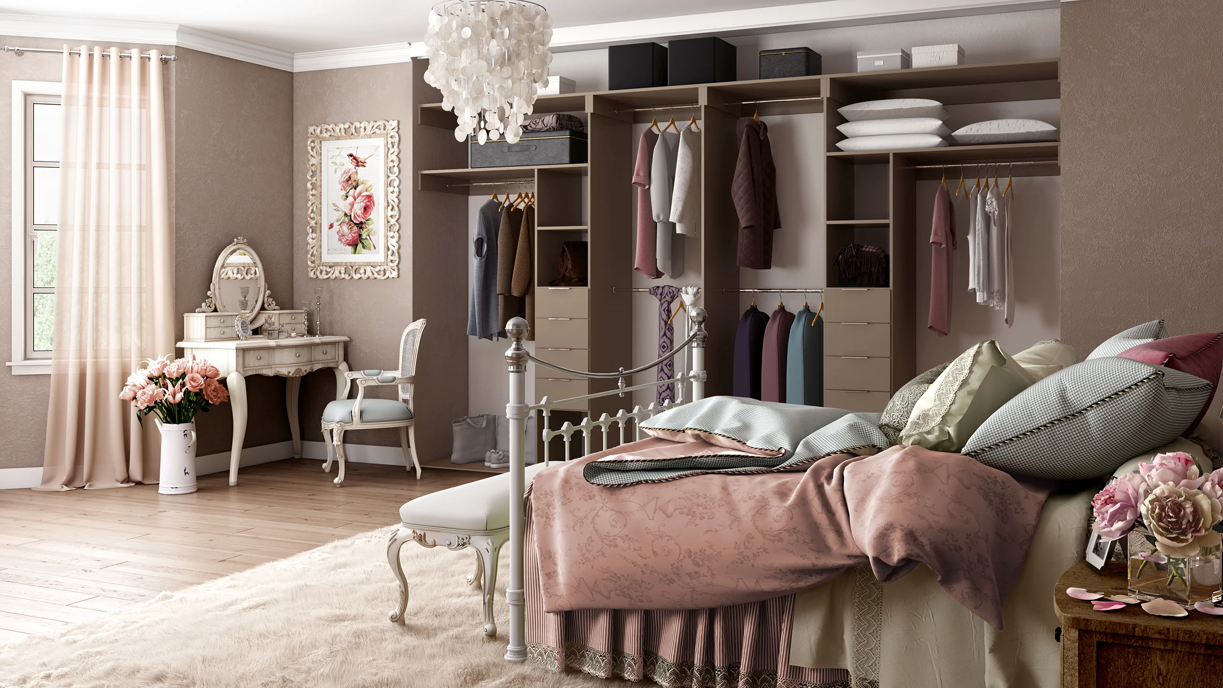 With colour co-ordinating internal storage too, your customers really can have a bedroom of their dreams!