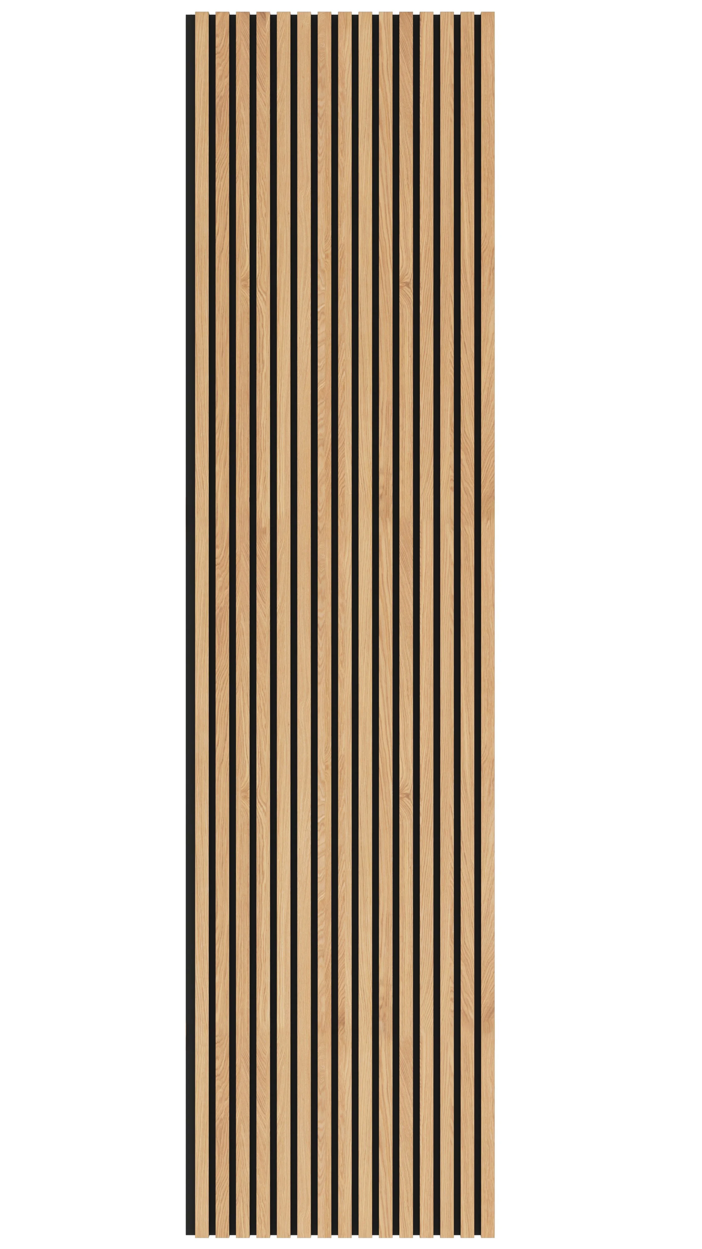 Acoustic Slatwall Panel Premium Natural Oak — Global Doors and