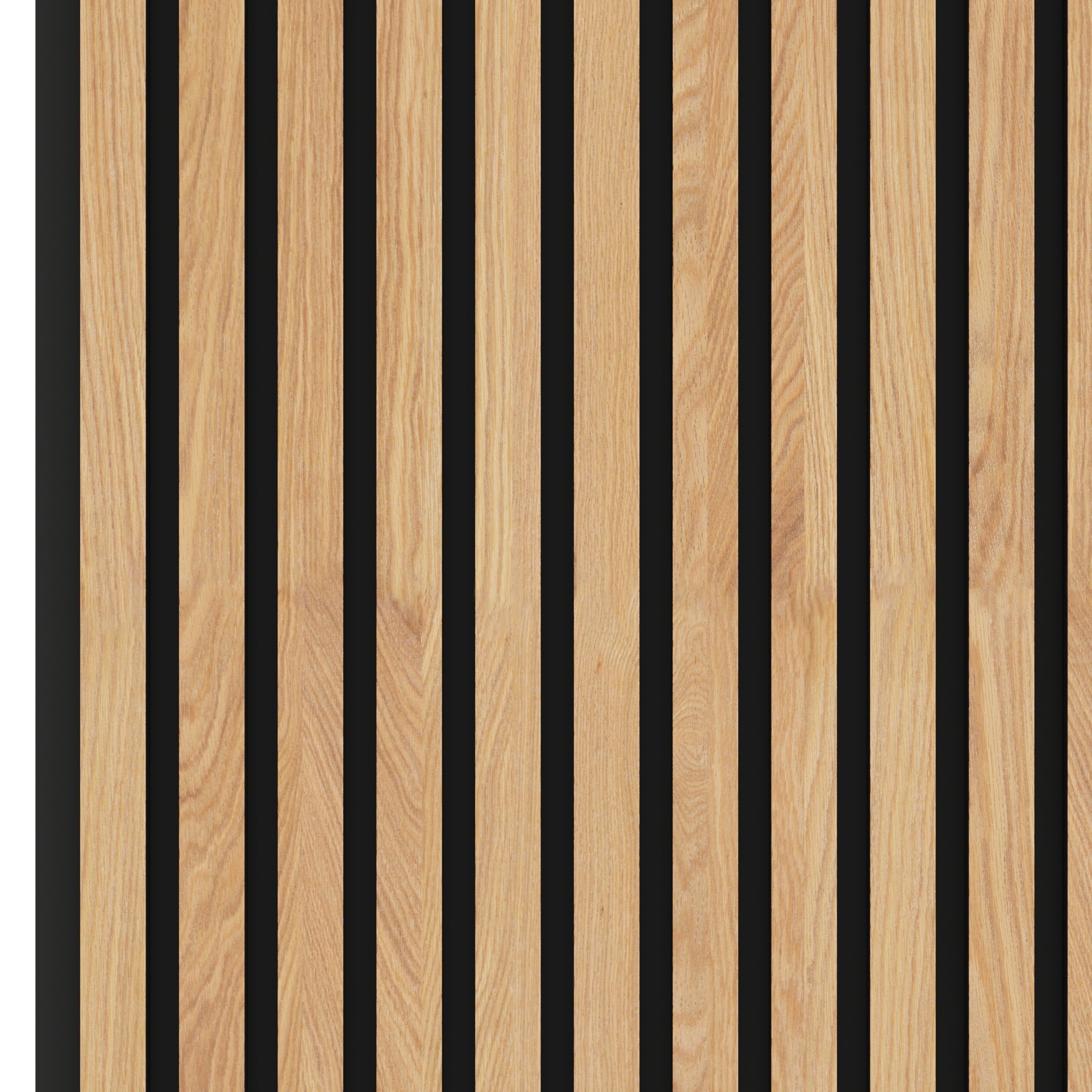Acoustic Slat Wall Panel 2.4m x 0.6m Oak