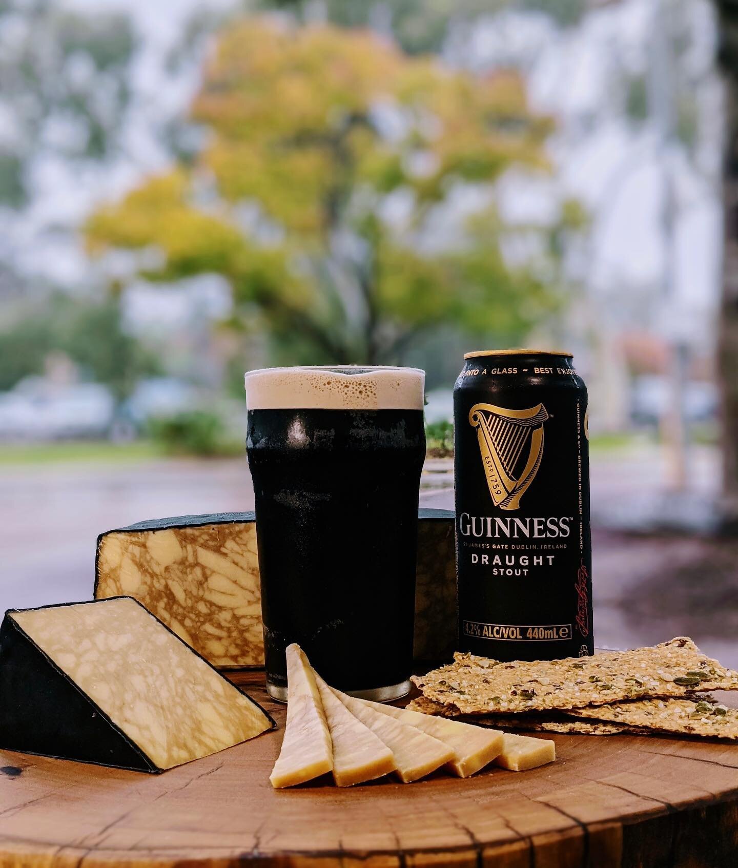 Do you have a Guinness lover in your life? This Somerset cheddar that is marbled with Guinness&reg; Stout has an intricate flavour combination that is bold and deliciously creamy. 🤤 
This sought-after cheese is finally back in our fridge and is our 