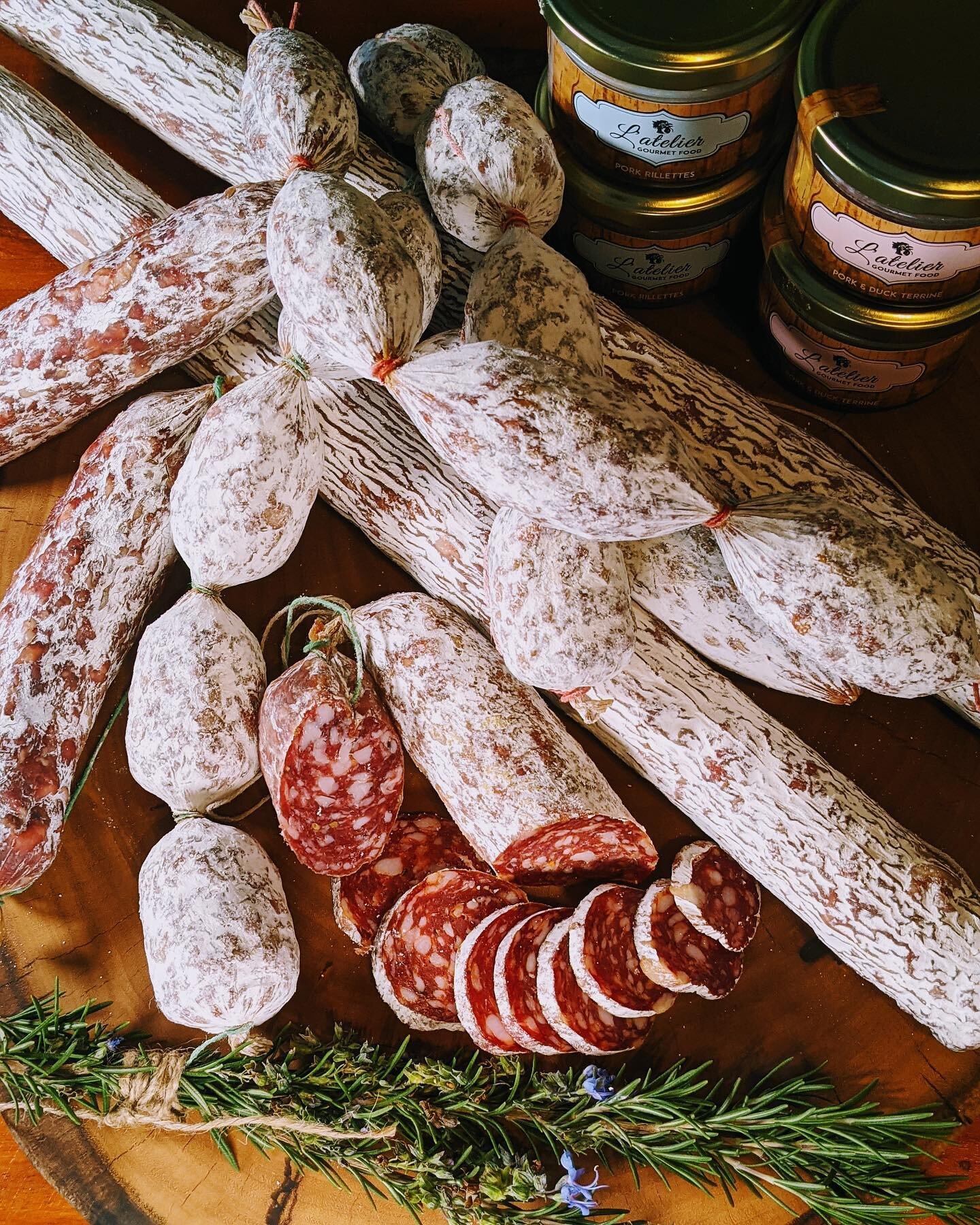 By popular demand, we now offer an awesome selection of Australian charcuterie goodies! The perfect addition to any cheese board 🧀🥖🥓

&bull; Salami (Mild, Hot, Fennel and Wine-Infused)
&bull; Terrine
&bull; P&acirc;t&egrave;
&bull; Pork Pies
&bull