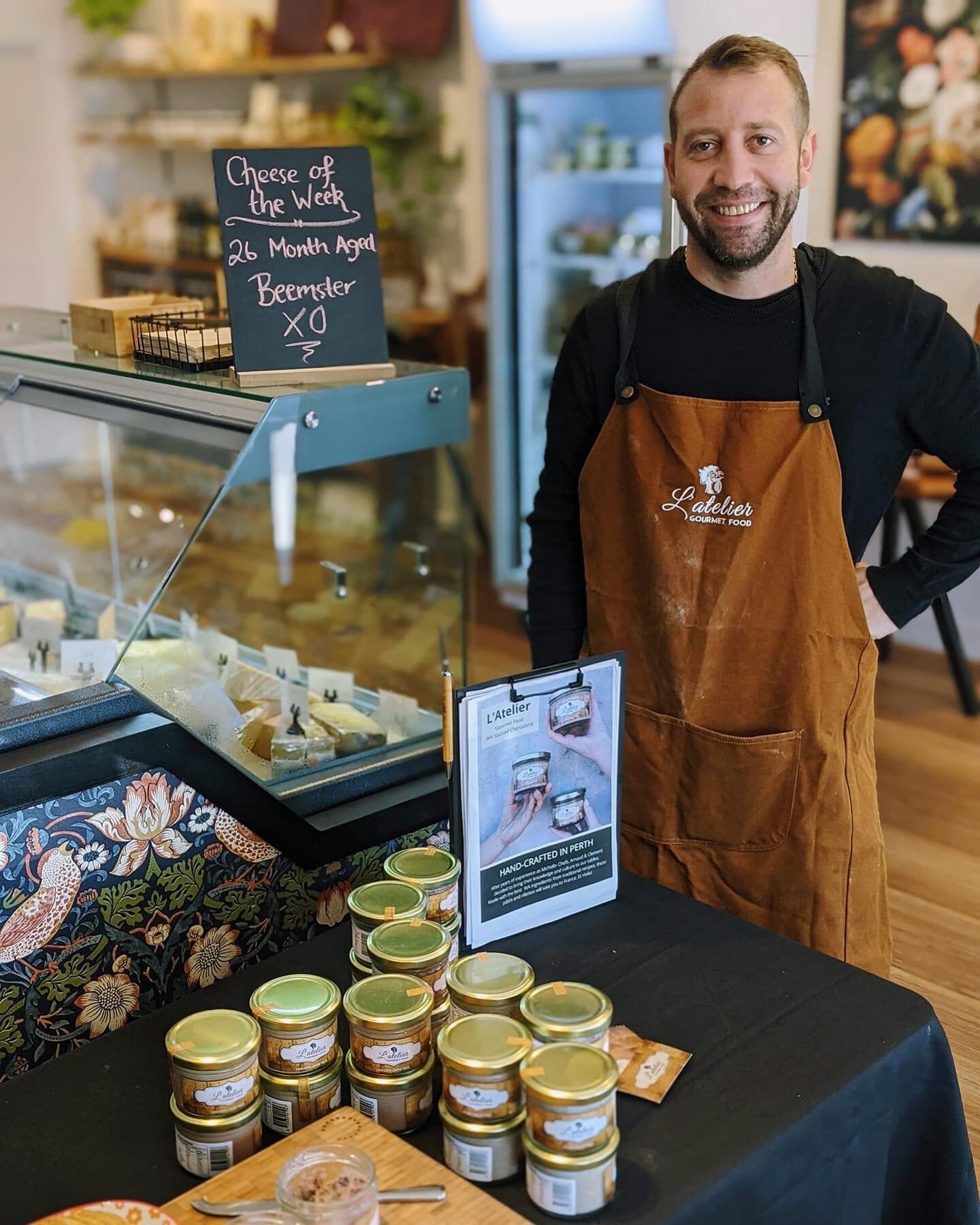 Tasting in-store today! 11am-1pm, showcasing the best locally made pork &amp; duck terrine, chicken liver p&acirc;t&eacute;s and pork rillettes made by @lateliergourmetfood, using only high quality and WA sourced ingredients!
