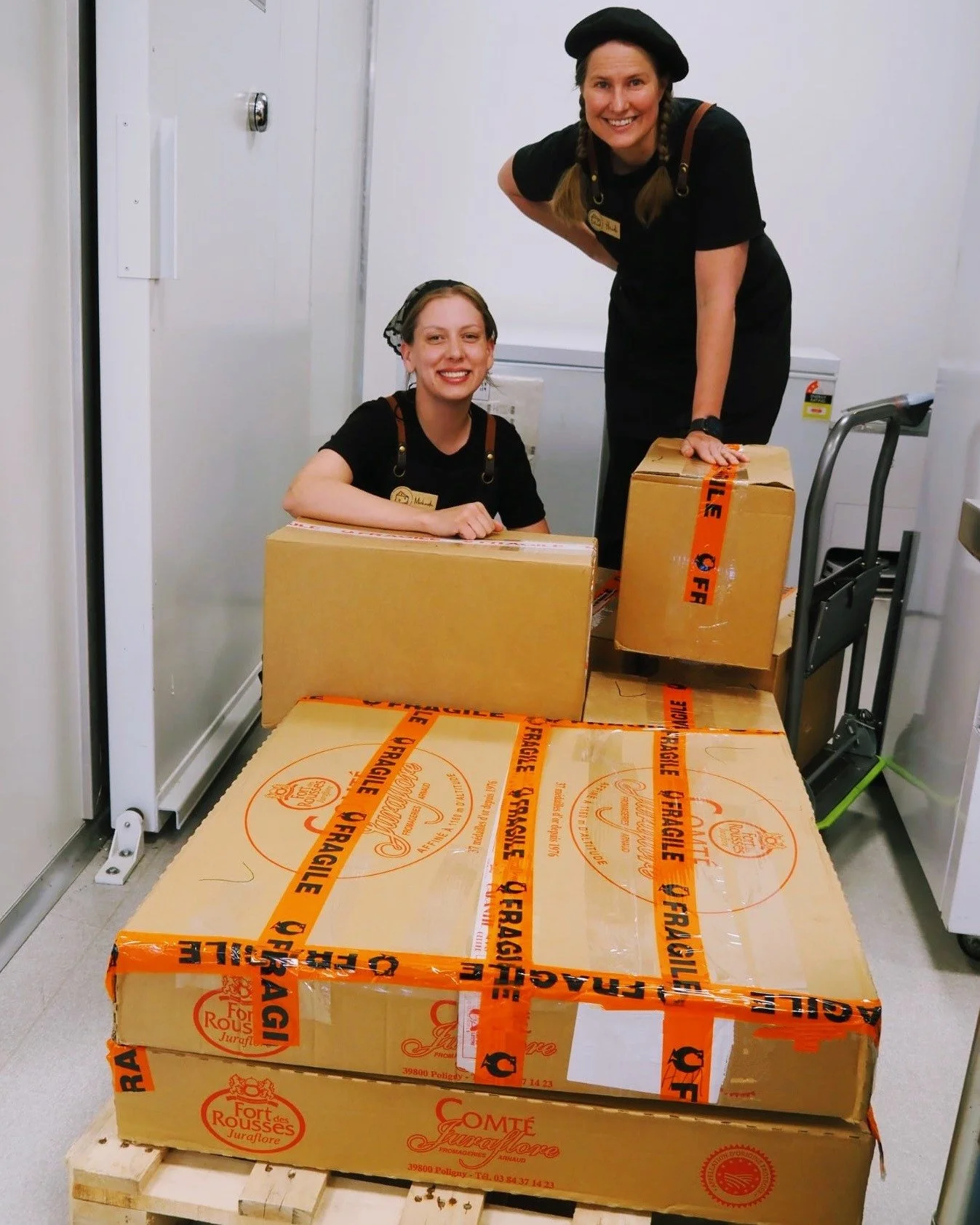 Christmas has come early! 🎄🧀
We&rsquo;ve just had almost 200kg of cheese delivered, including some Alpine faves that weigh almost 40kgs each! 
Can you guess what&rsquo;s landed? 👀