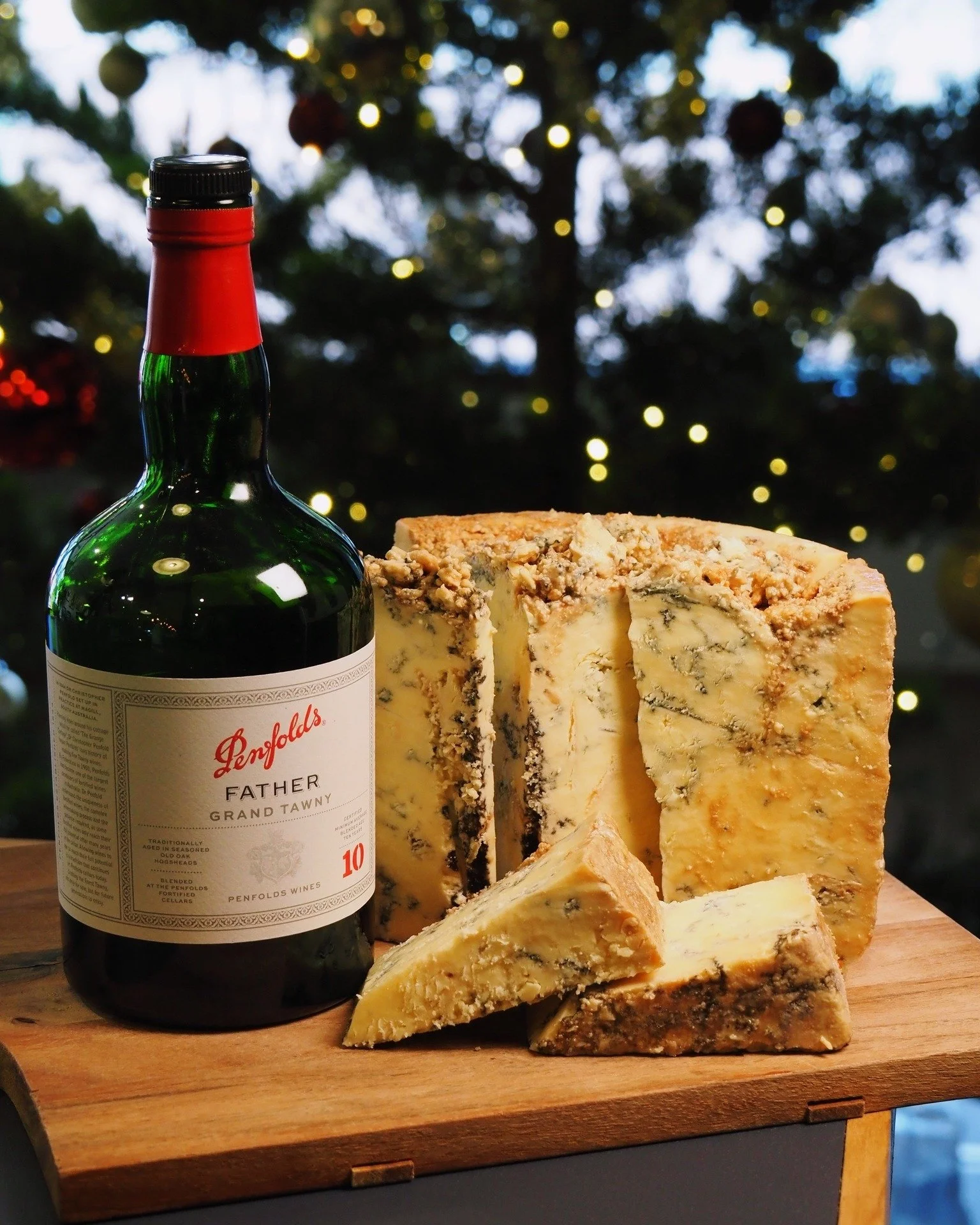 On the eighth day of Cheesemas, my cheesemonger gave to me&hellip;

Half a truckle of traditional Stilton, slowly infused with Penfolds Port and left to soak for a full week 🍷
Rich, crumbly and indulgent, this is one of those once-a-year cheeses we 