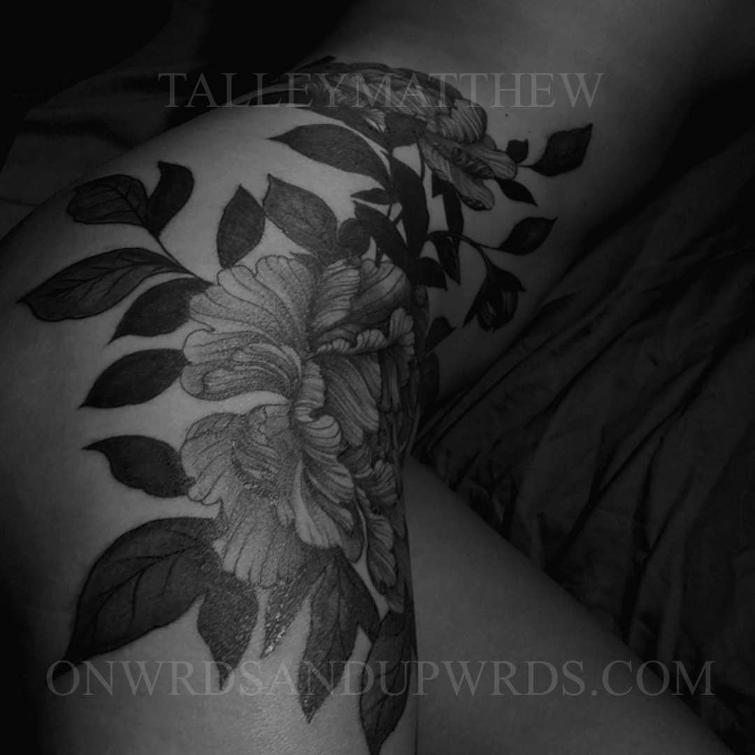 Peony tattoo