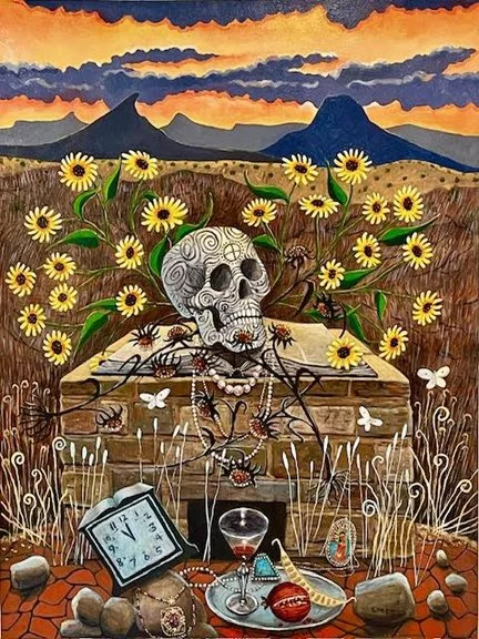 Earthly Treasures, 54" X 40.5, 2024 Acrylic on canvas (Copy)