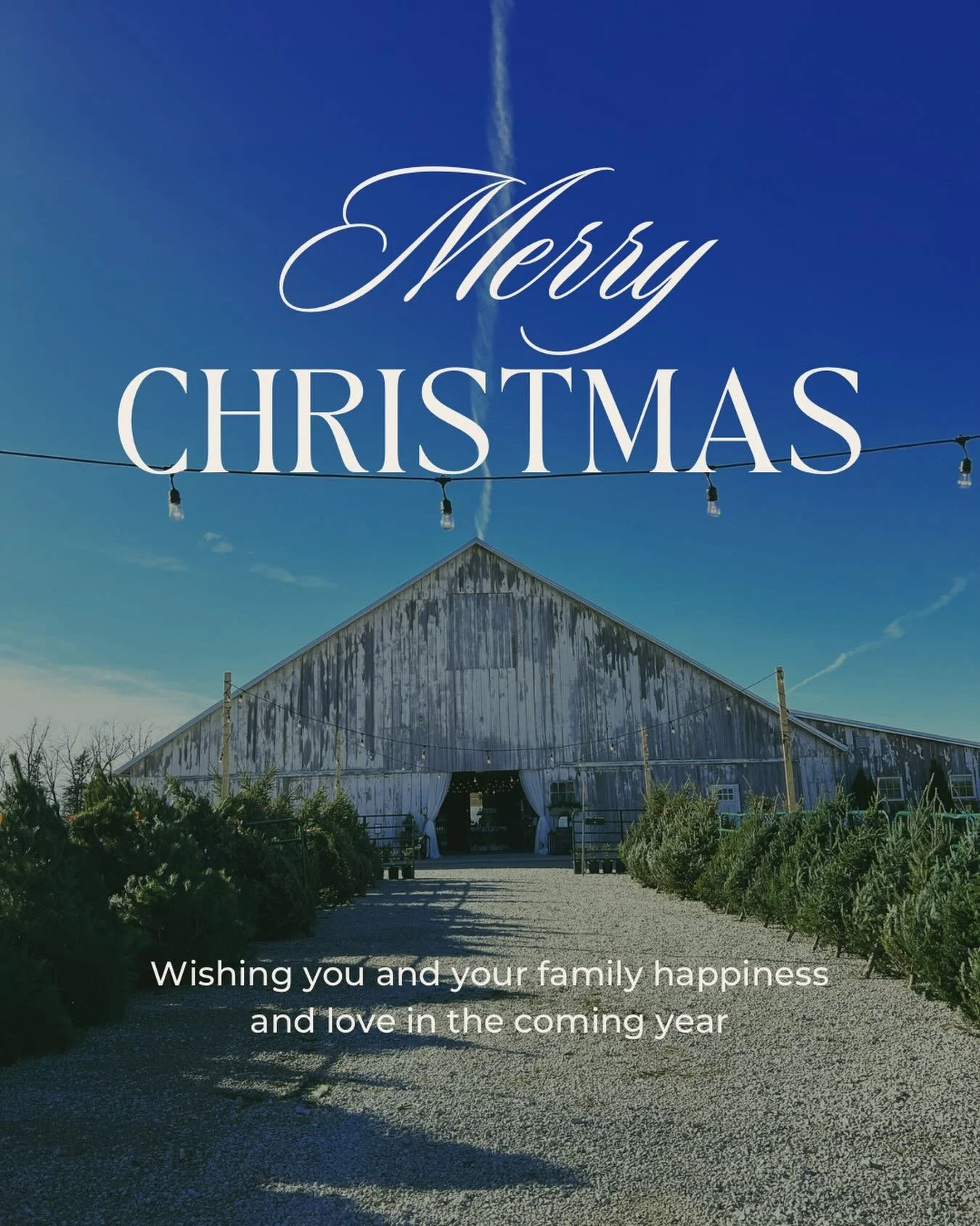 Merry Christmas everyone! We can&rsquo;t wait for our 2026 wedding season to begin in April 🥂#thebarnonboundary #barnweddingvenue #indiana #muncie