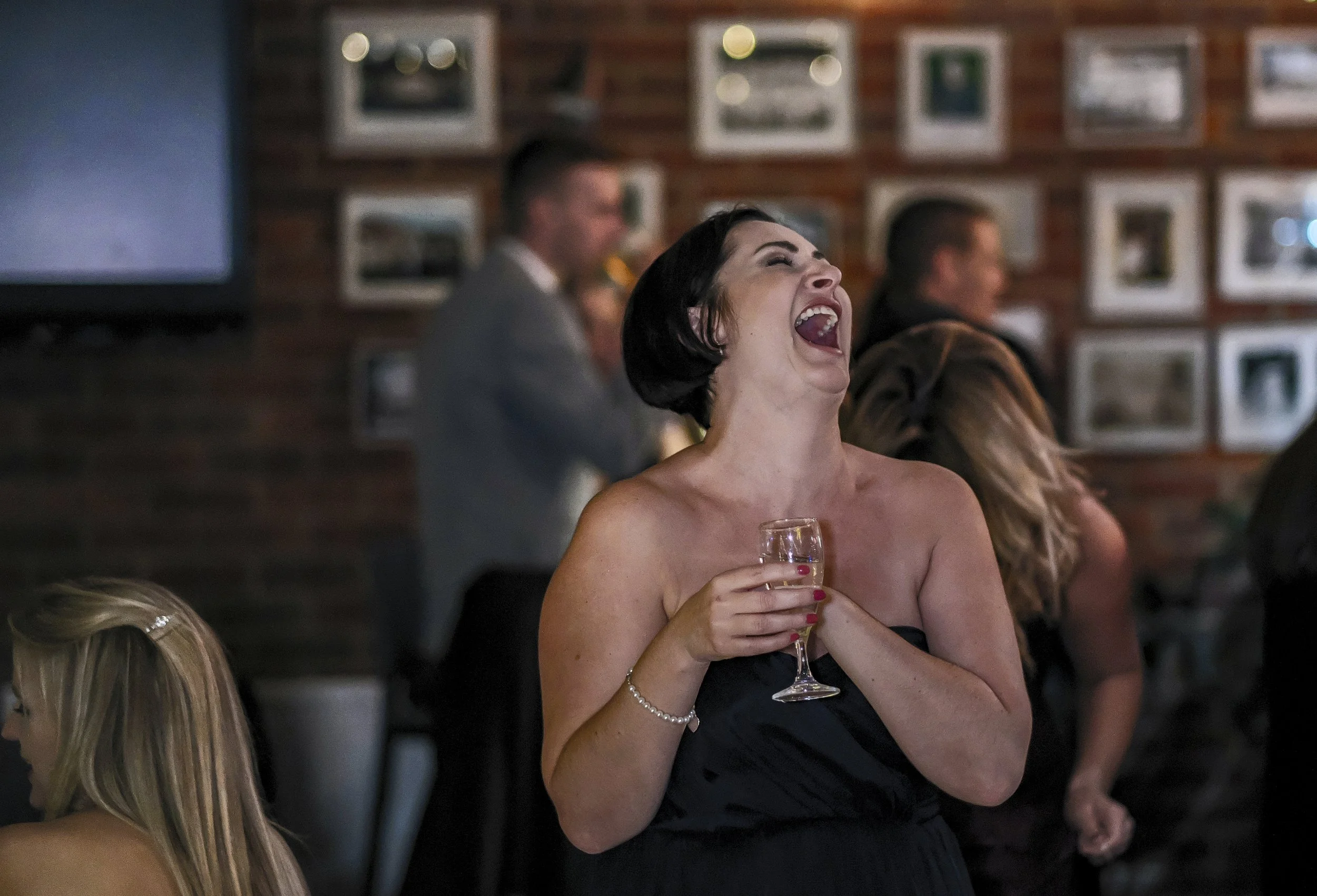 Wedding Guest photographed in a candid documentary style 