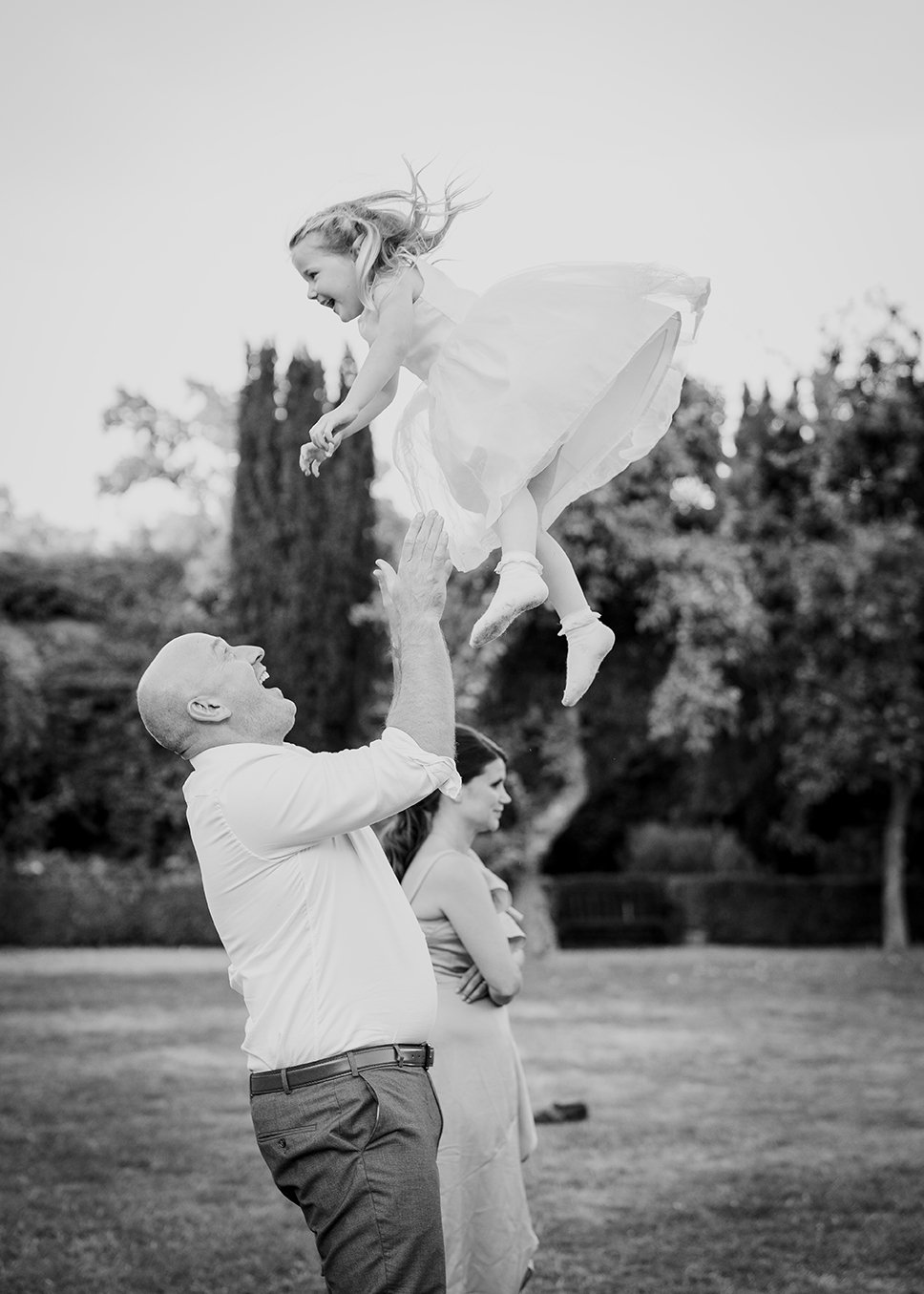 Wedding guests photographed in a candid documentary style 
