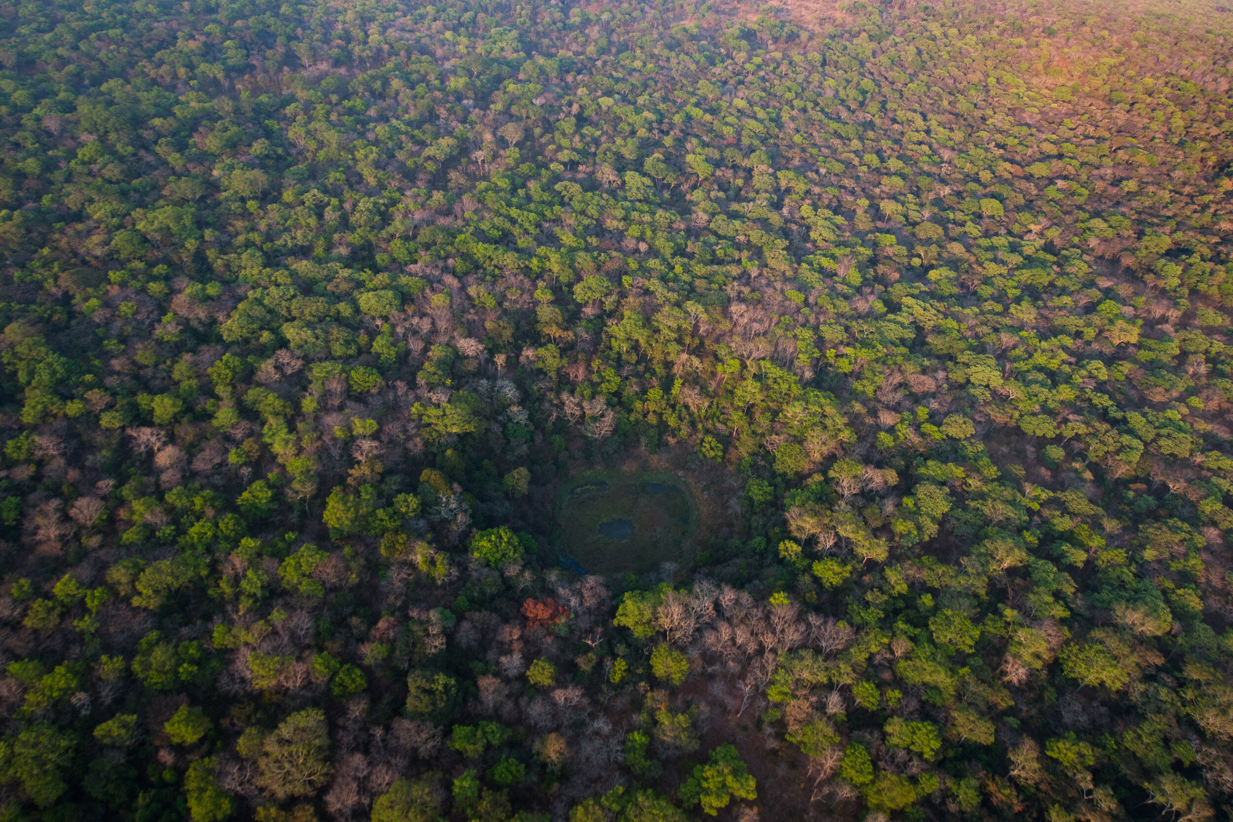A crater in West Lunga National Park