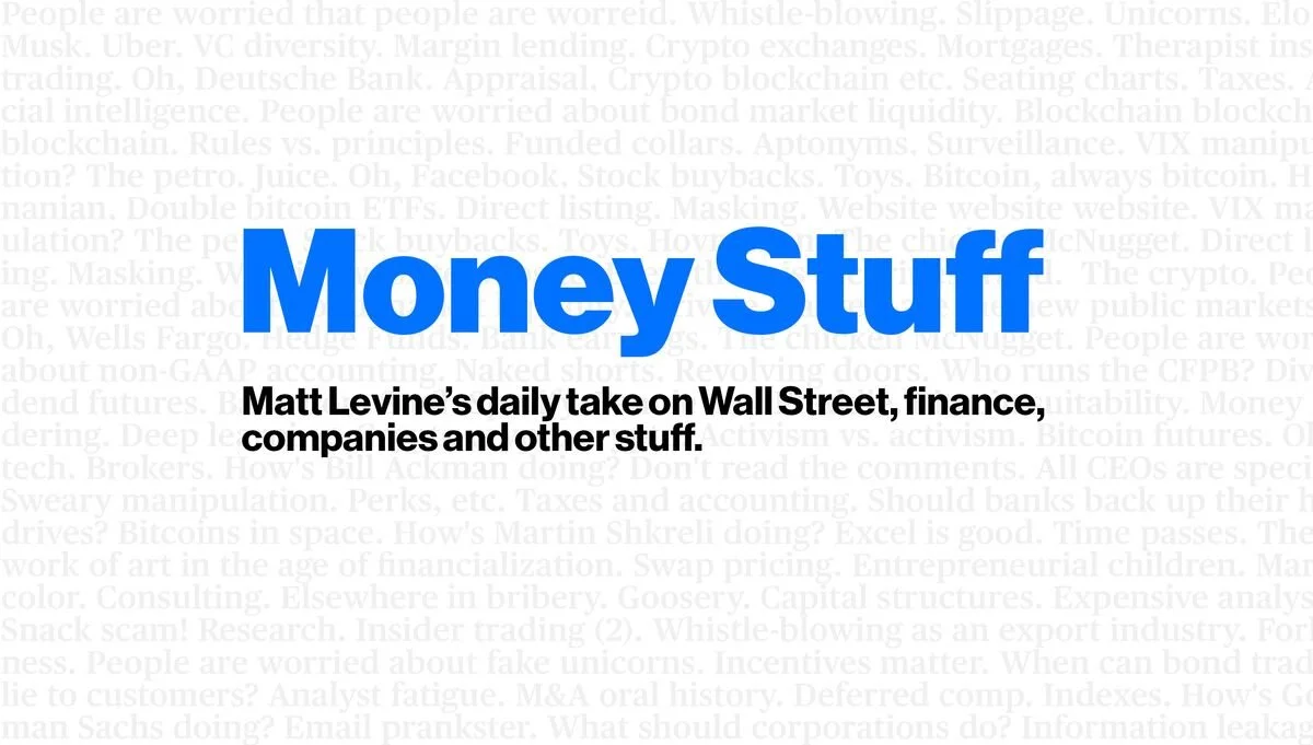 Matt Levine is (kinda?) worried about losing his job over DeFi…