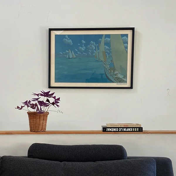 Henri Rivière lithographie Nui en Mer . Eugène Verneau