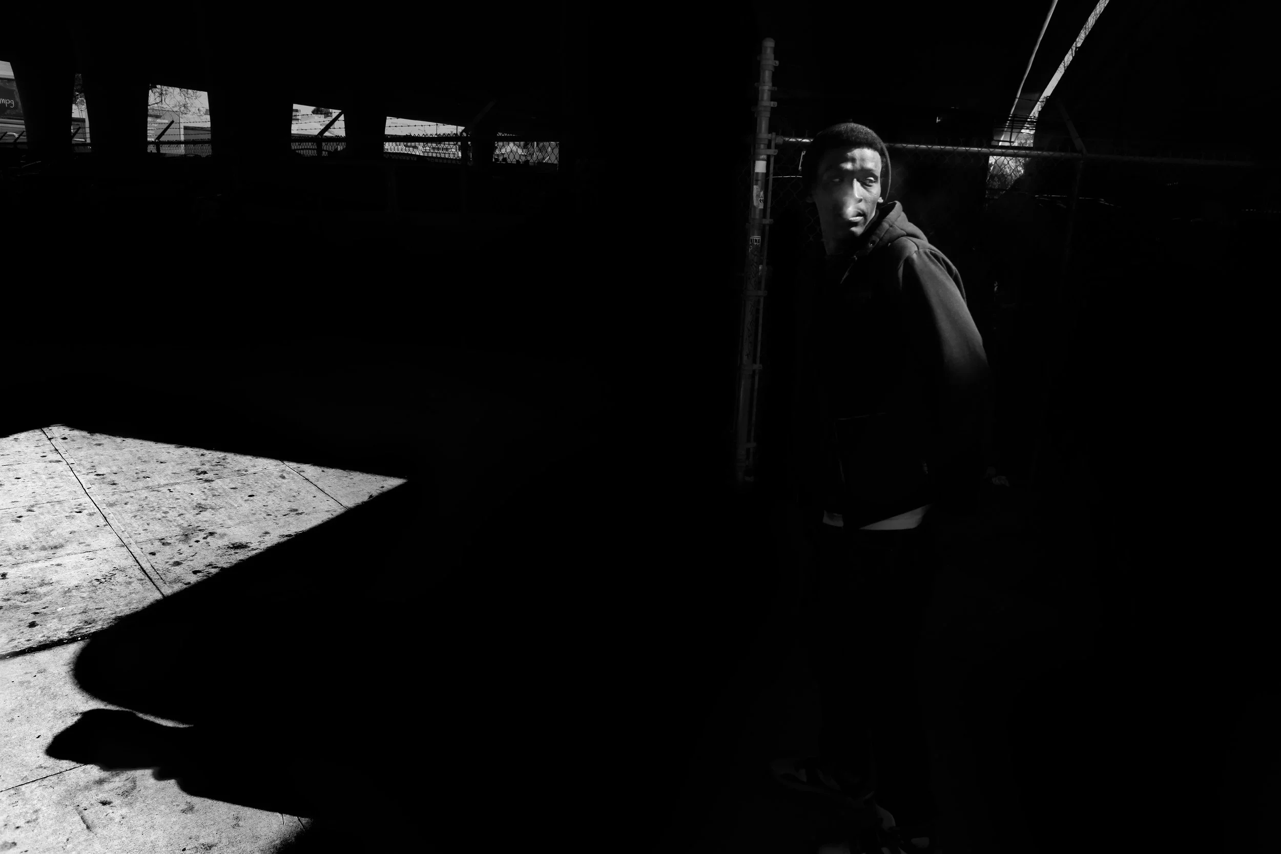  Shanon walks down the street to buy snacks for staff members at the drug rehab center. Rules are strict and residents have limited access to the outside. 