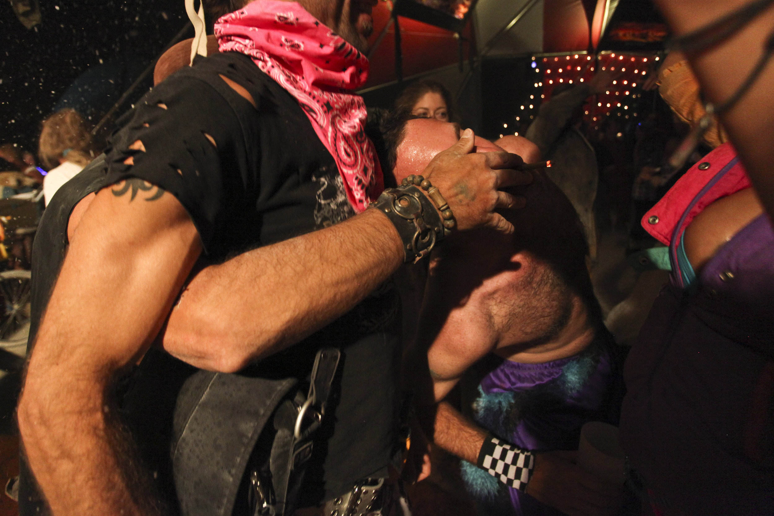  A dance party at Burning Man. 