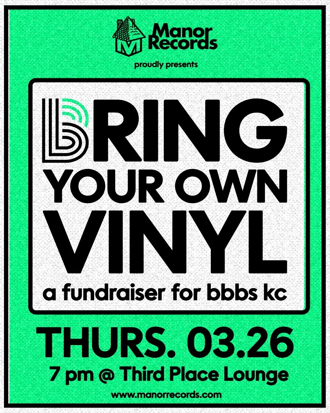 "Bring Your Own Vinyl Night" a BBBS Fundraiser!