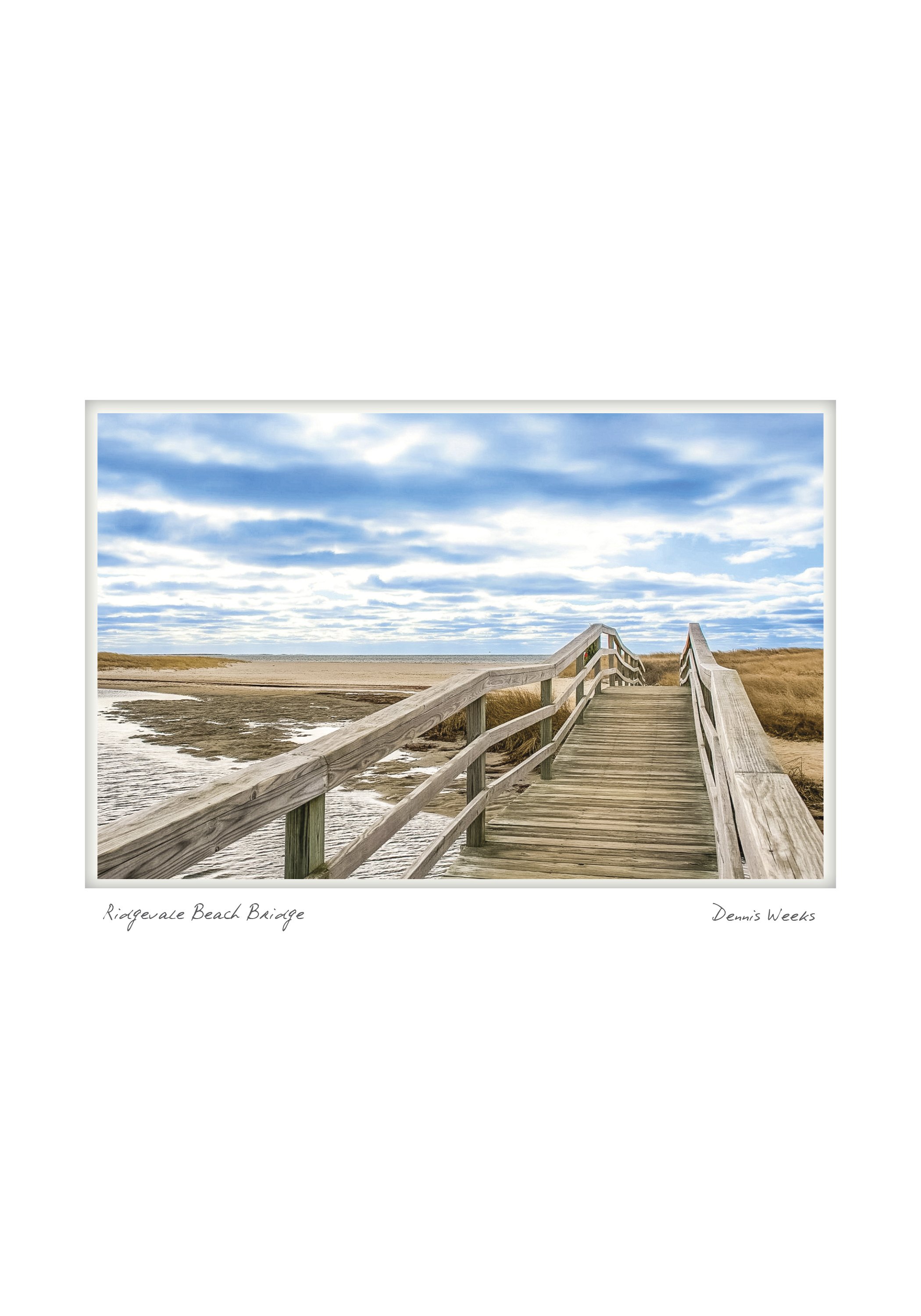 Ridgevale Beach Bridge by Dennis Weeks - Chatham, Massachusetts