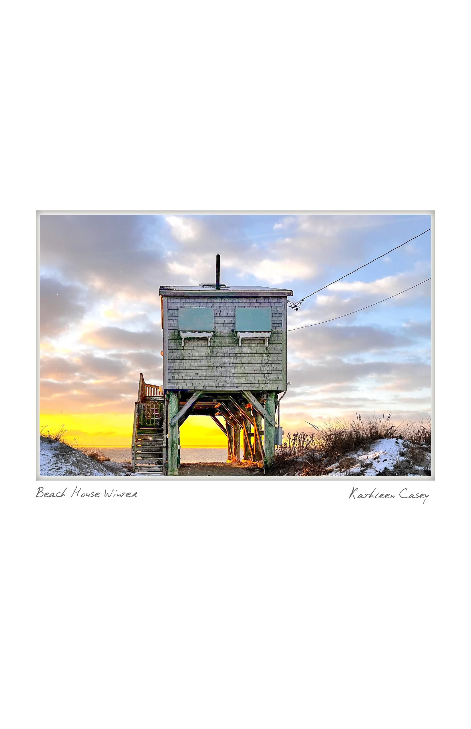 Beach House Winter - Kathleen Casey - Falmouth
