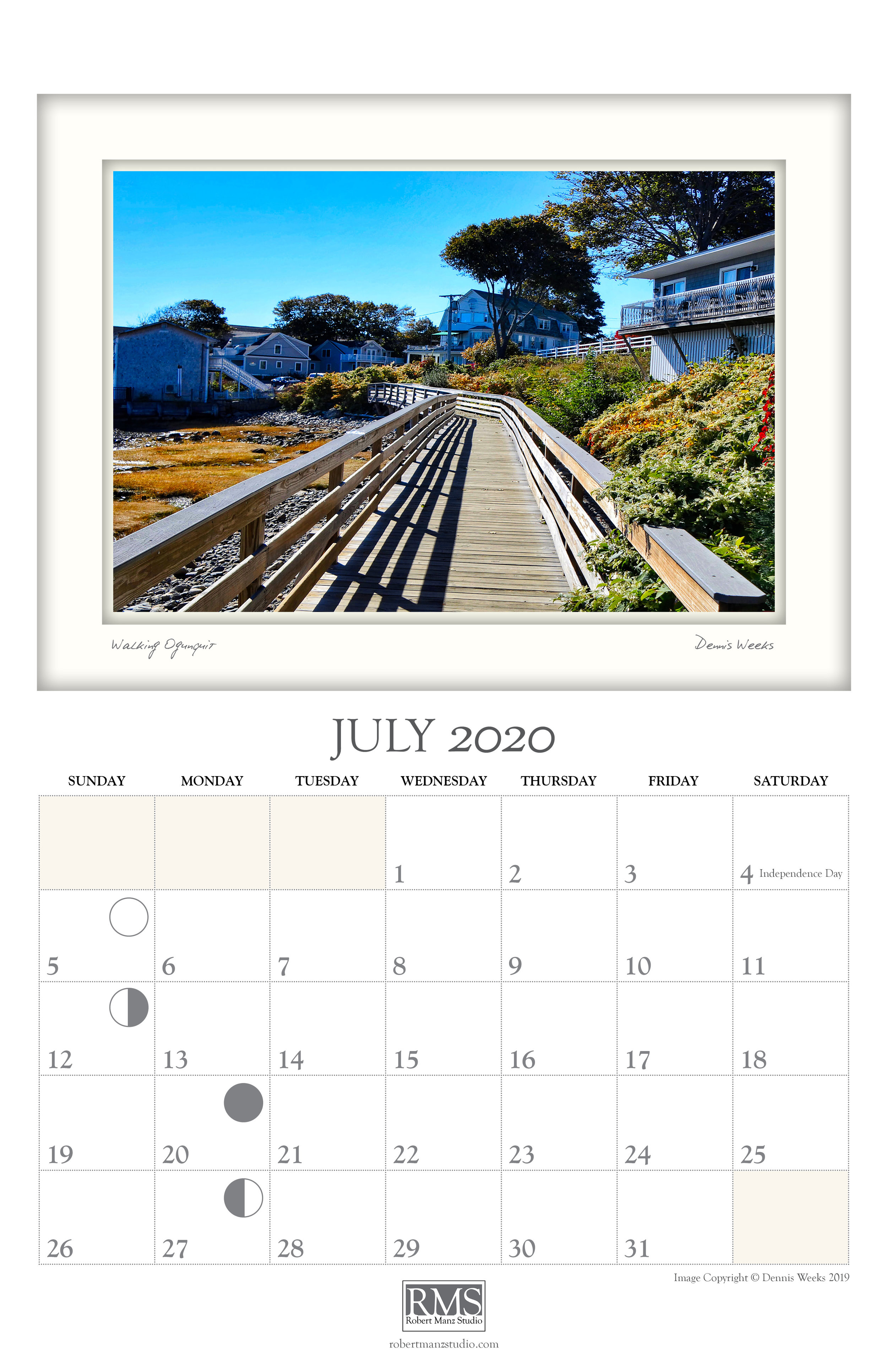 2020 calendar Ogunquit, Maine by Dennis Weeks and Robert Manz