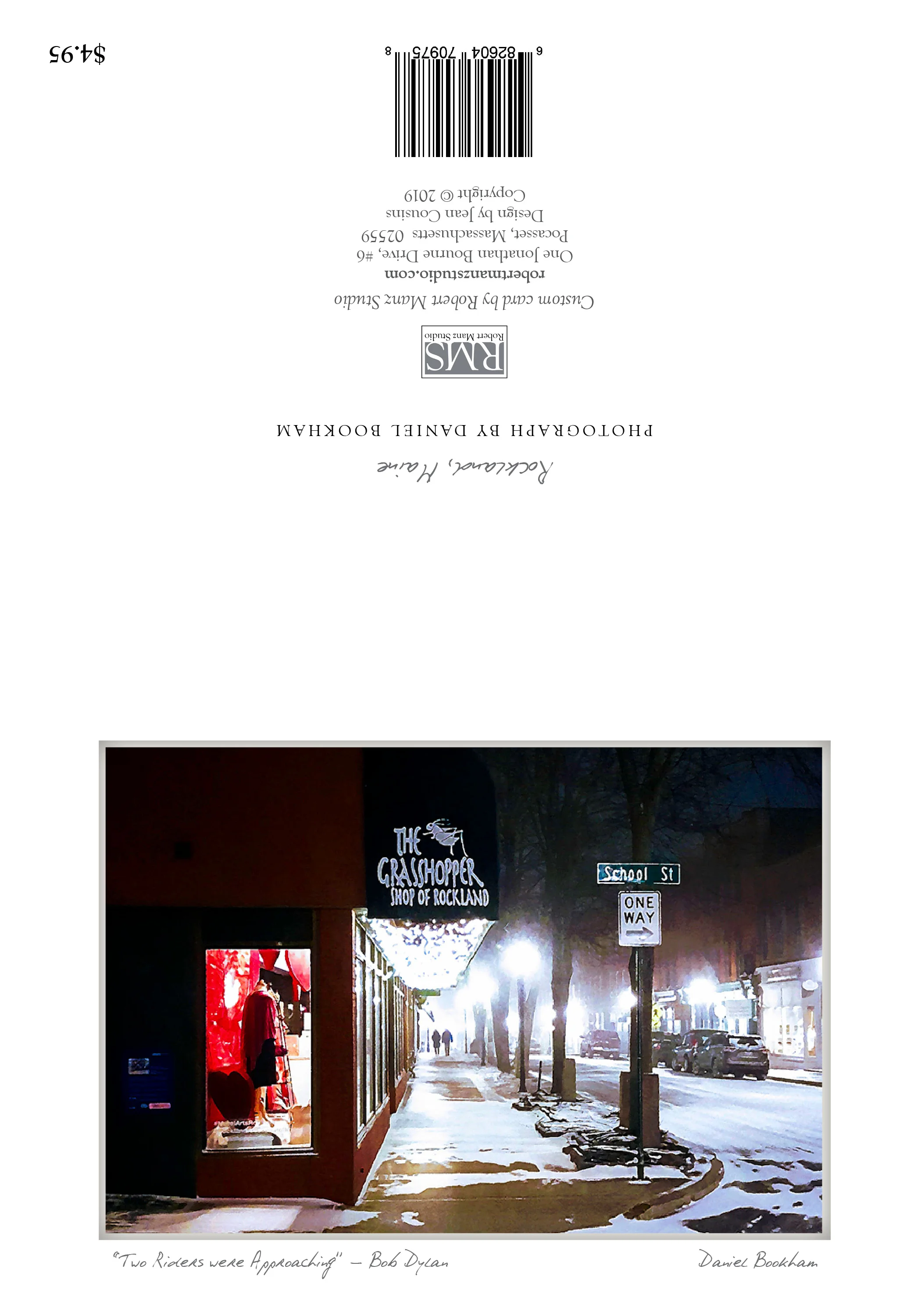 "Two Riders were Approaching" by Daniel Bookham; Rockland, Maine