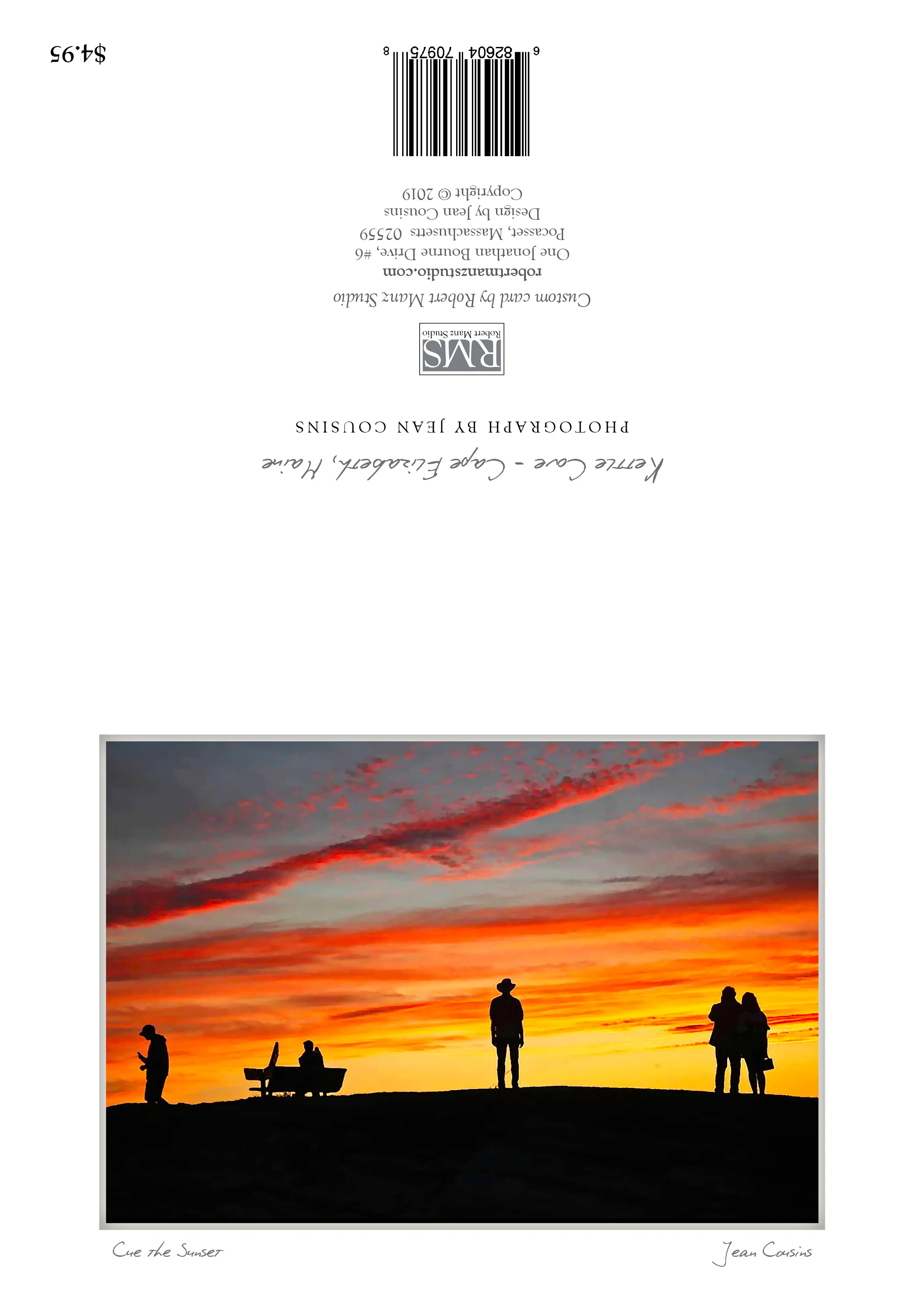 "Cue the Sunset" by Jean Cousins; Cape Elizabeth, Maine