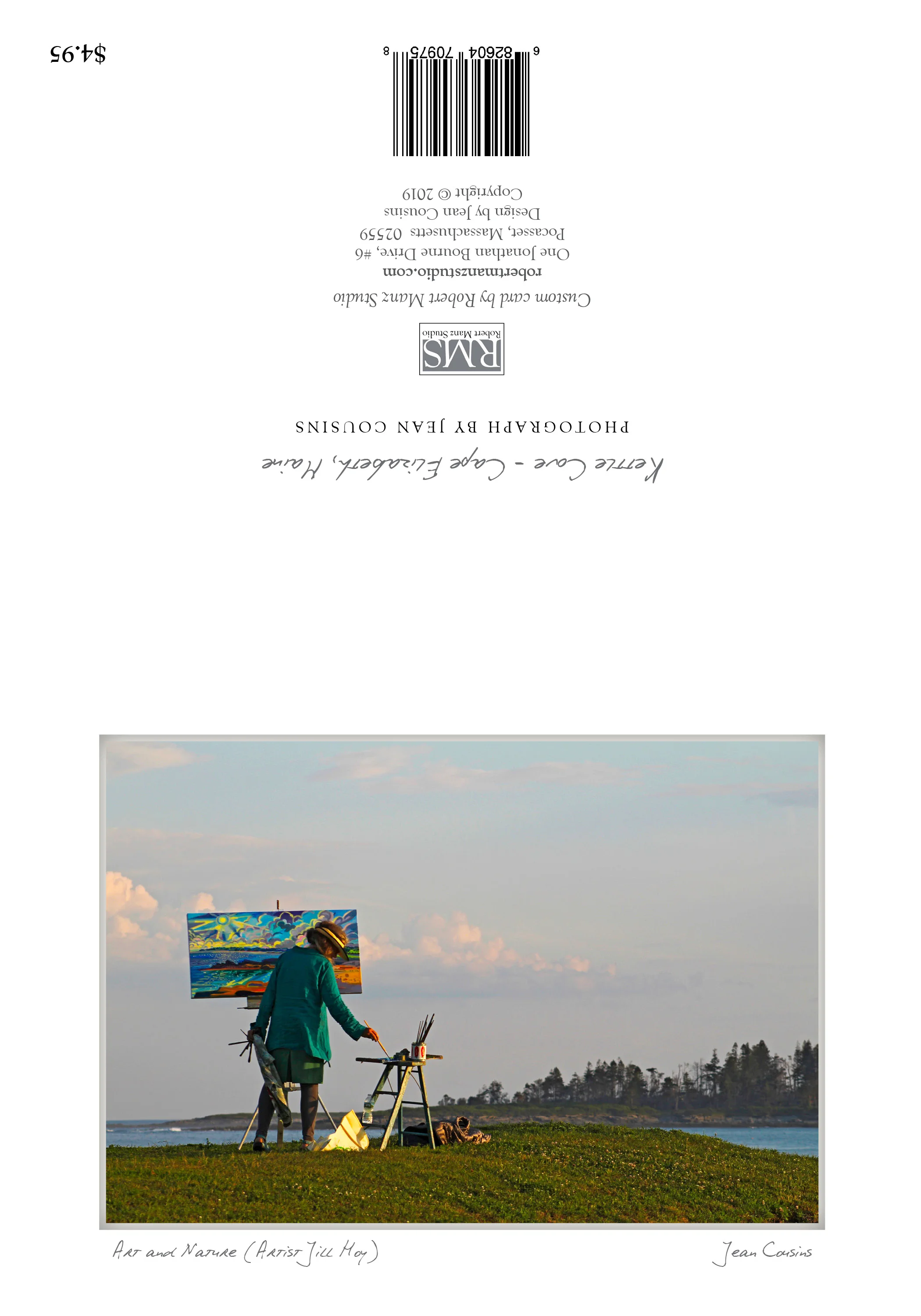 "Art and Nature - Artist Jill Hoy" by Jean Cousins; Cape Elizabeth, Maine