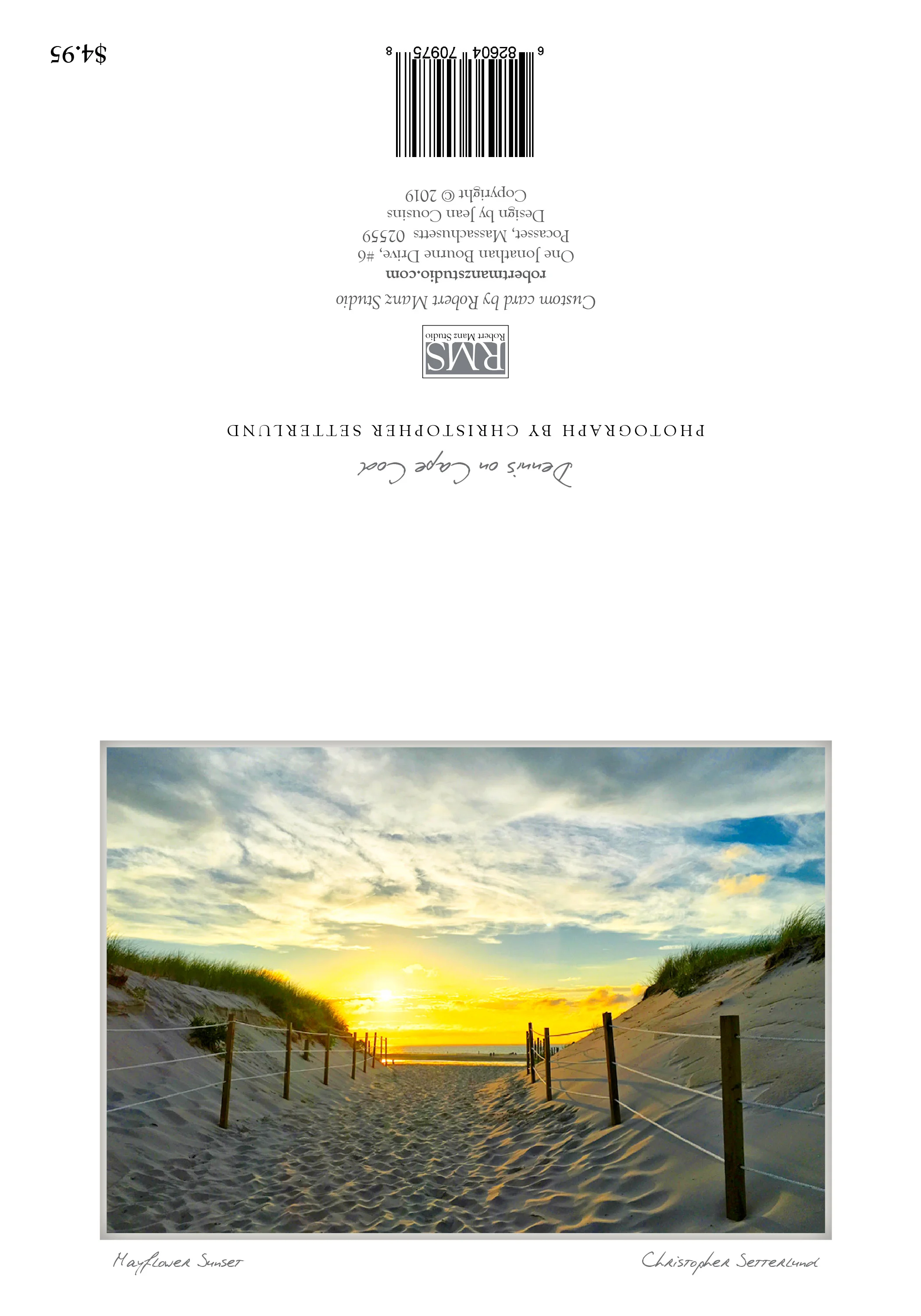 "Mayflower Sunset" by Christopher Setterlund; Dennis, Cape Cod