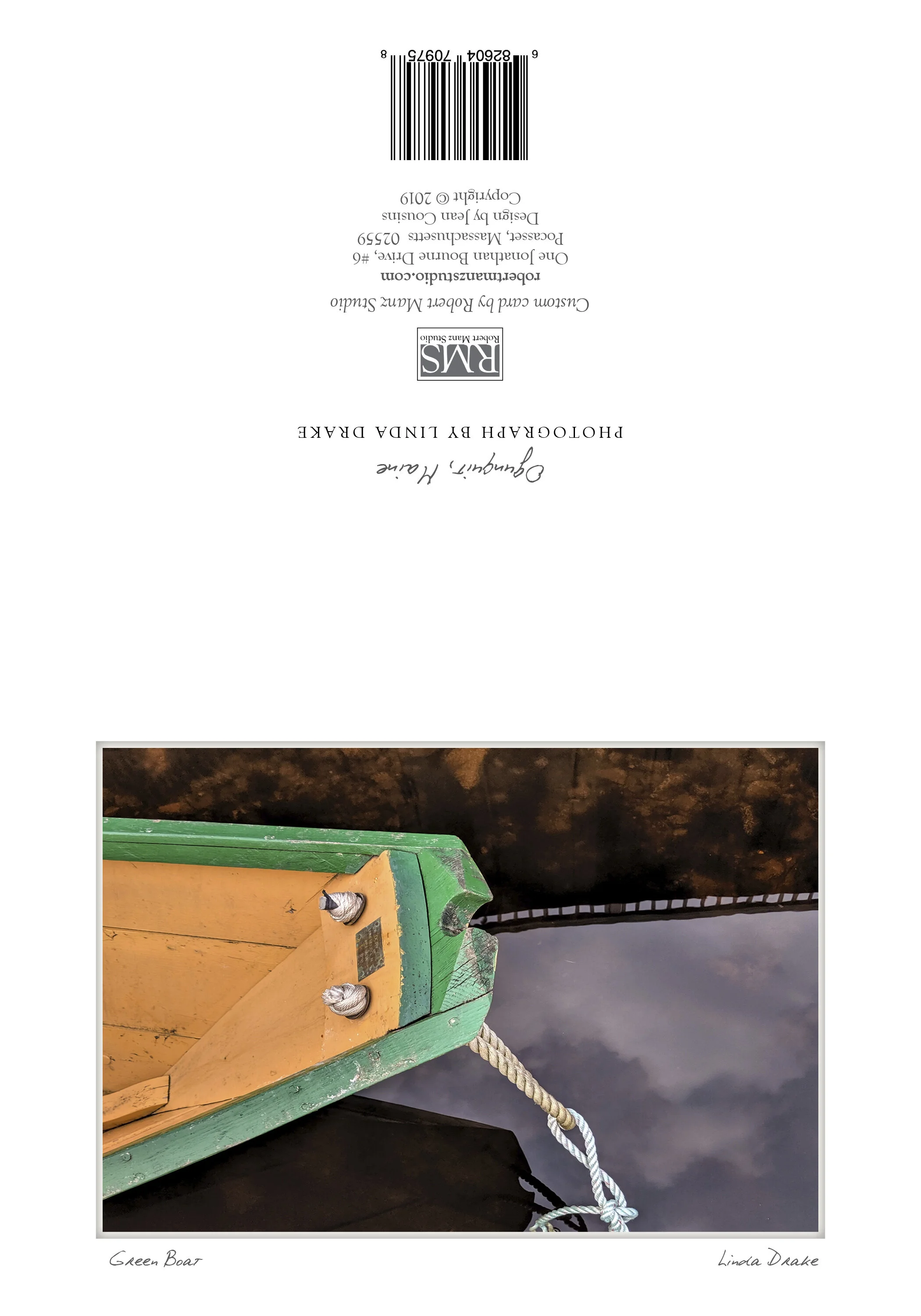 Green Boat - by Linda Drake - Ogunquit, Maine