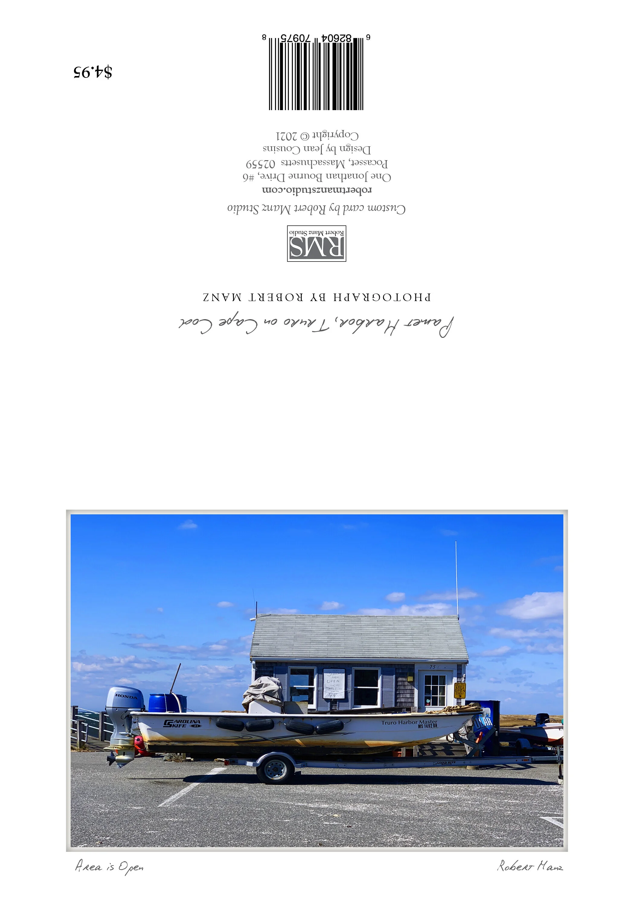 Area is Open - Robert Manz - Pamet  Harbor, Truro