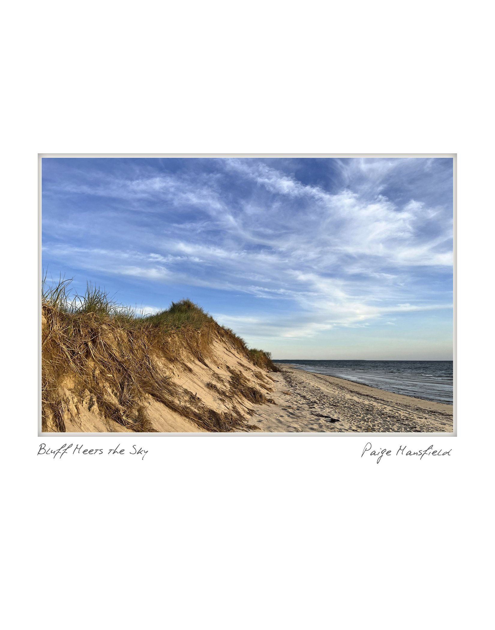 Bluff meets the Tide - Paige Mansfield - Wellfleet, Cape Cod