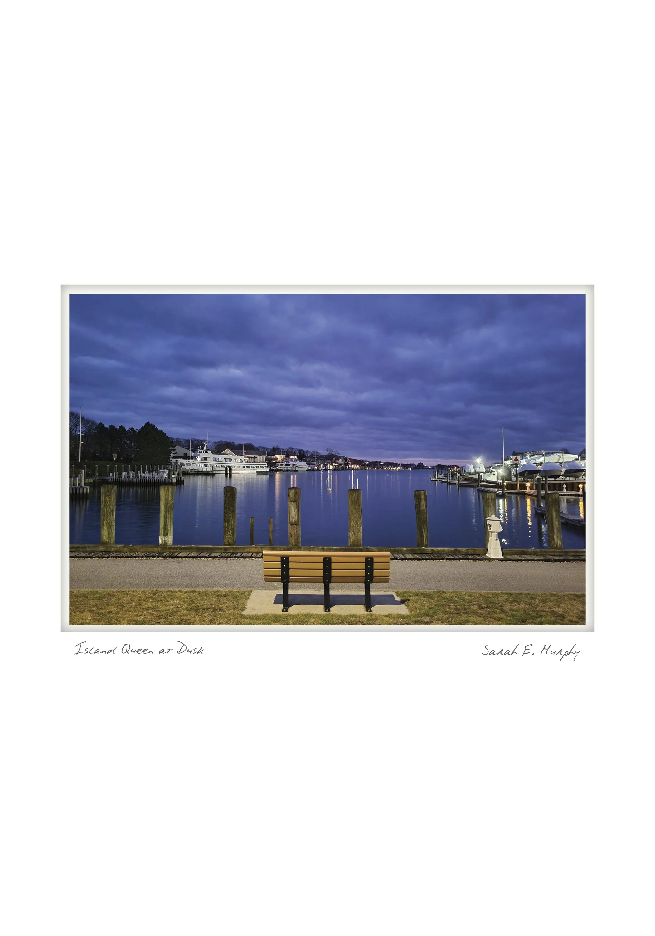 Island Queen at Dusk by Sarah E. Murphy - Falmouth, Massachusetts