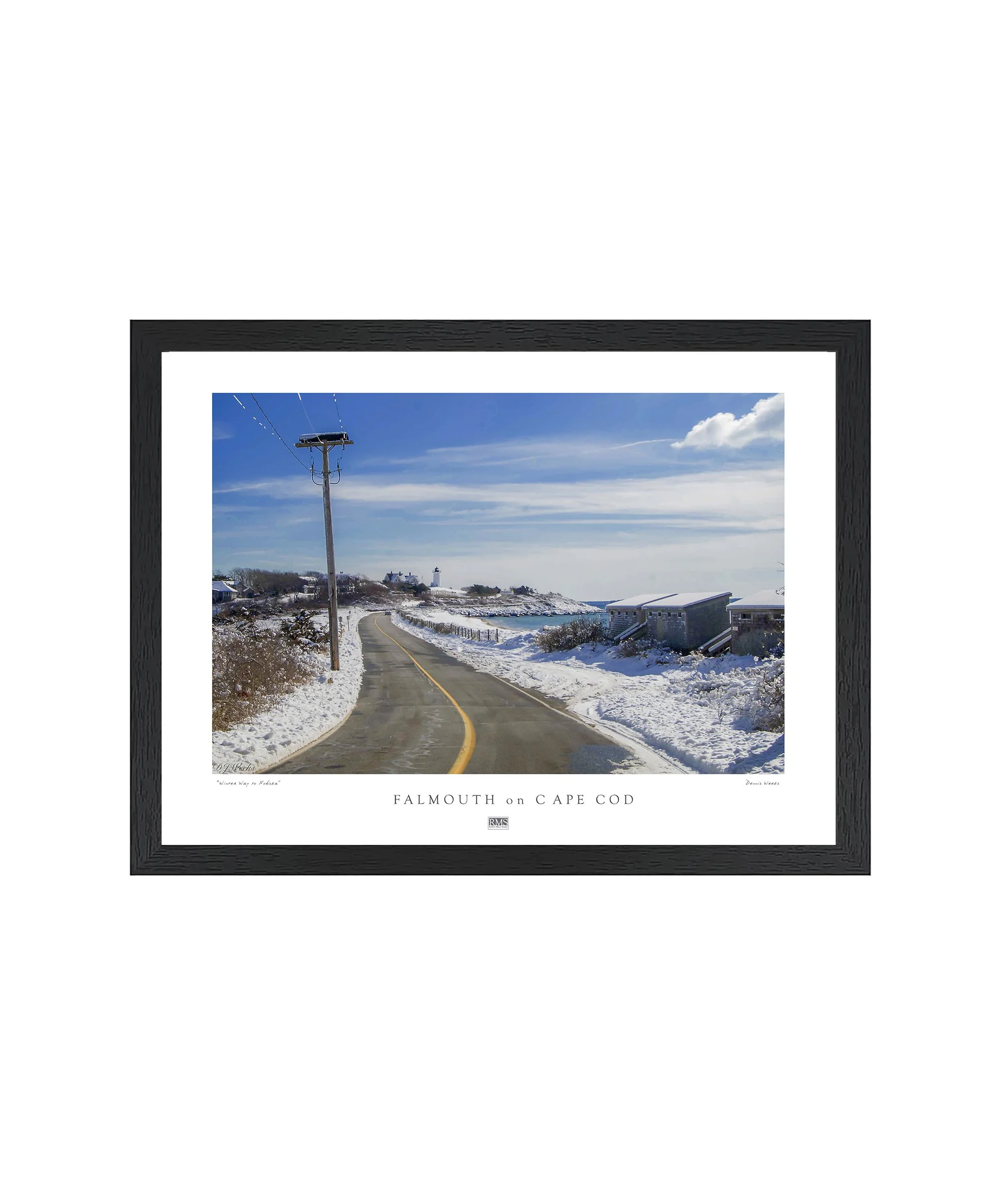 black frame poster winter way to nobska_20x24.jpg