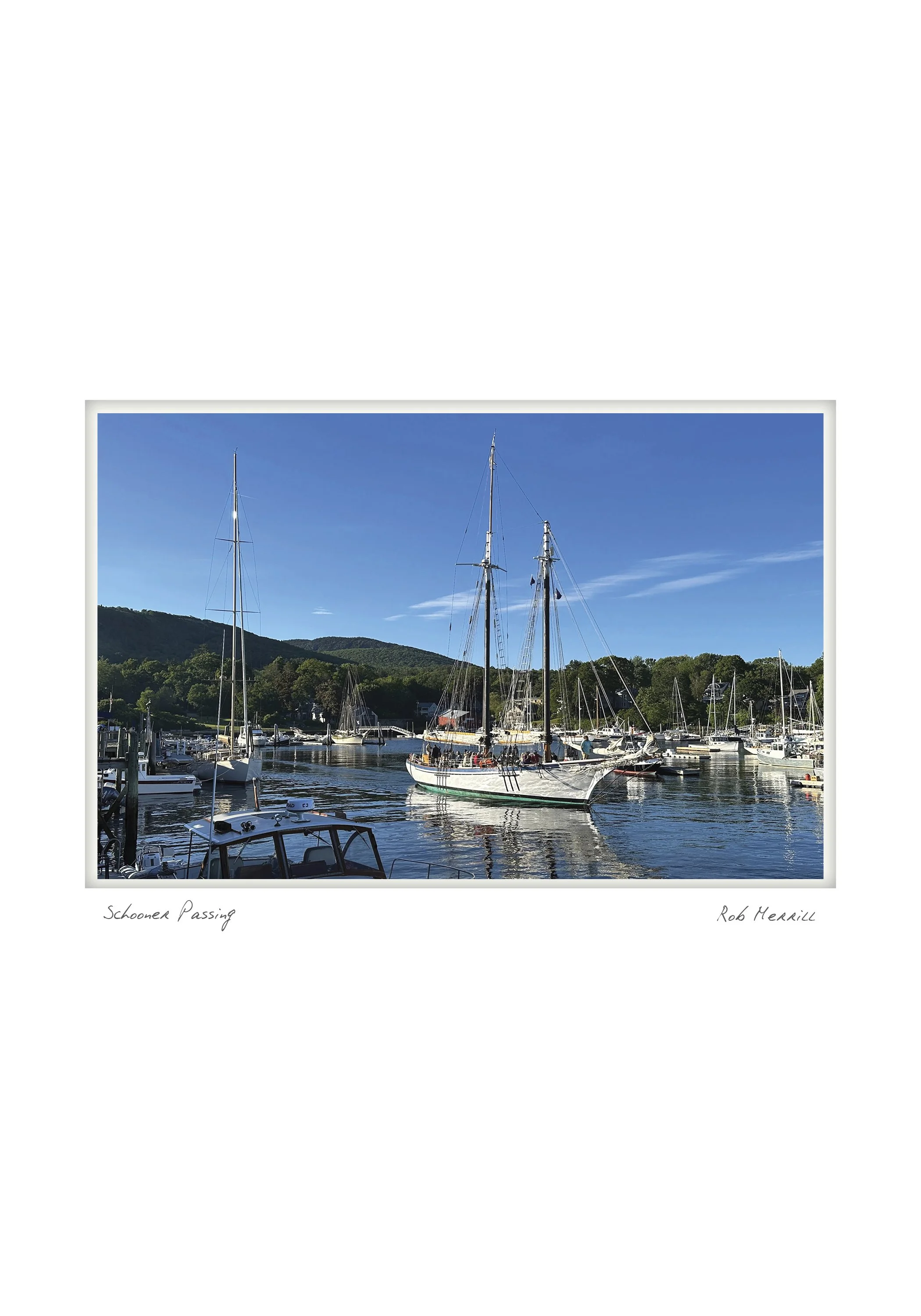Schooner Passing- Rob Merrill - Camden, Maine