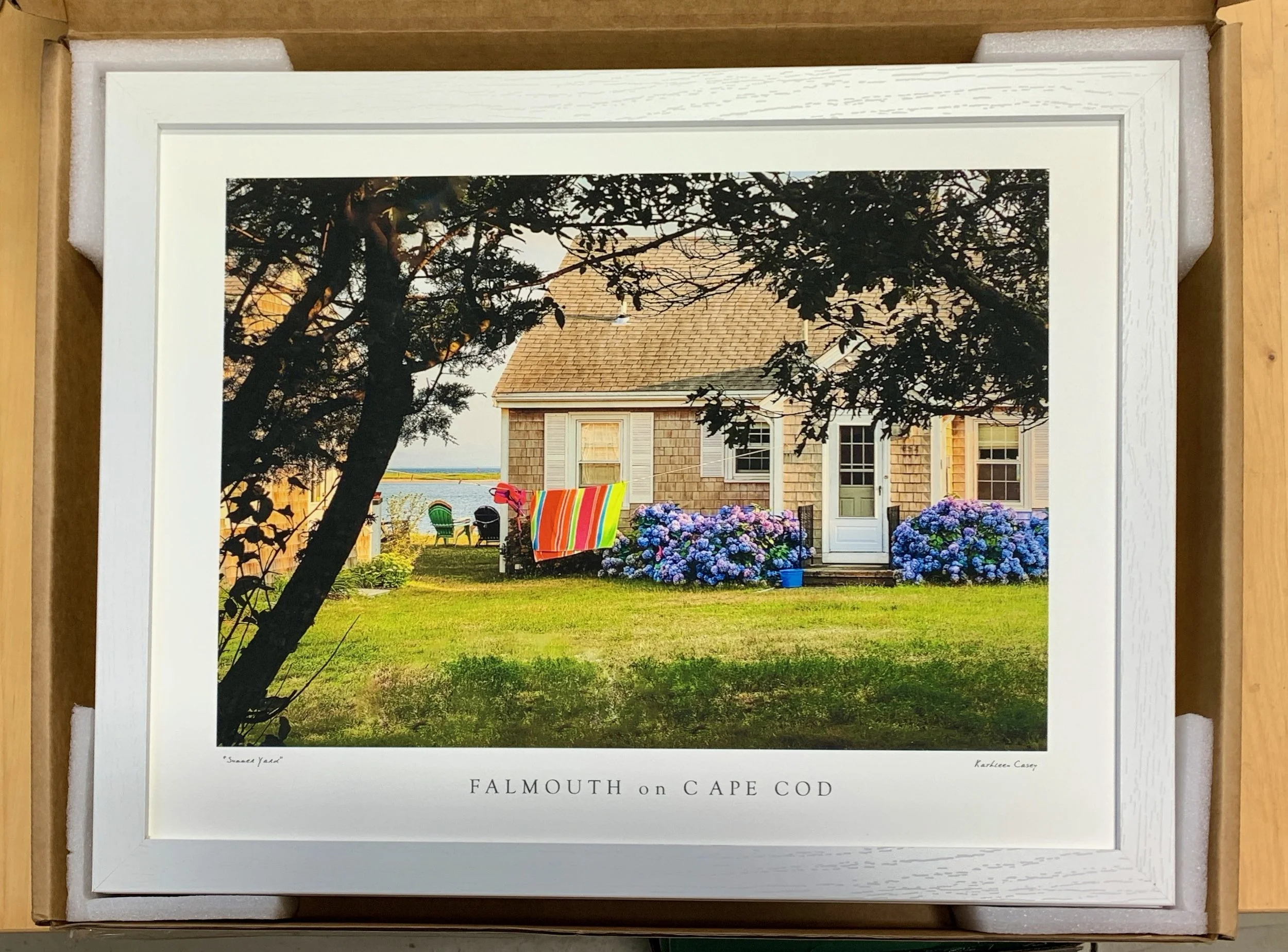 Framed Print - "Summer Yard": Photograph by Kathleen Casey