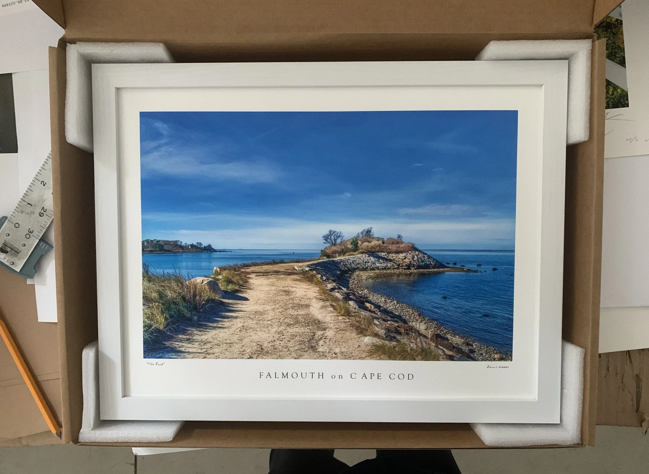the Knob by Dennis Weeks. 12x16 pigment ink print on rag paper. Pressed in a white wood frame by backing board. $95