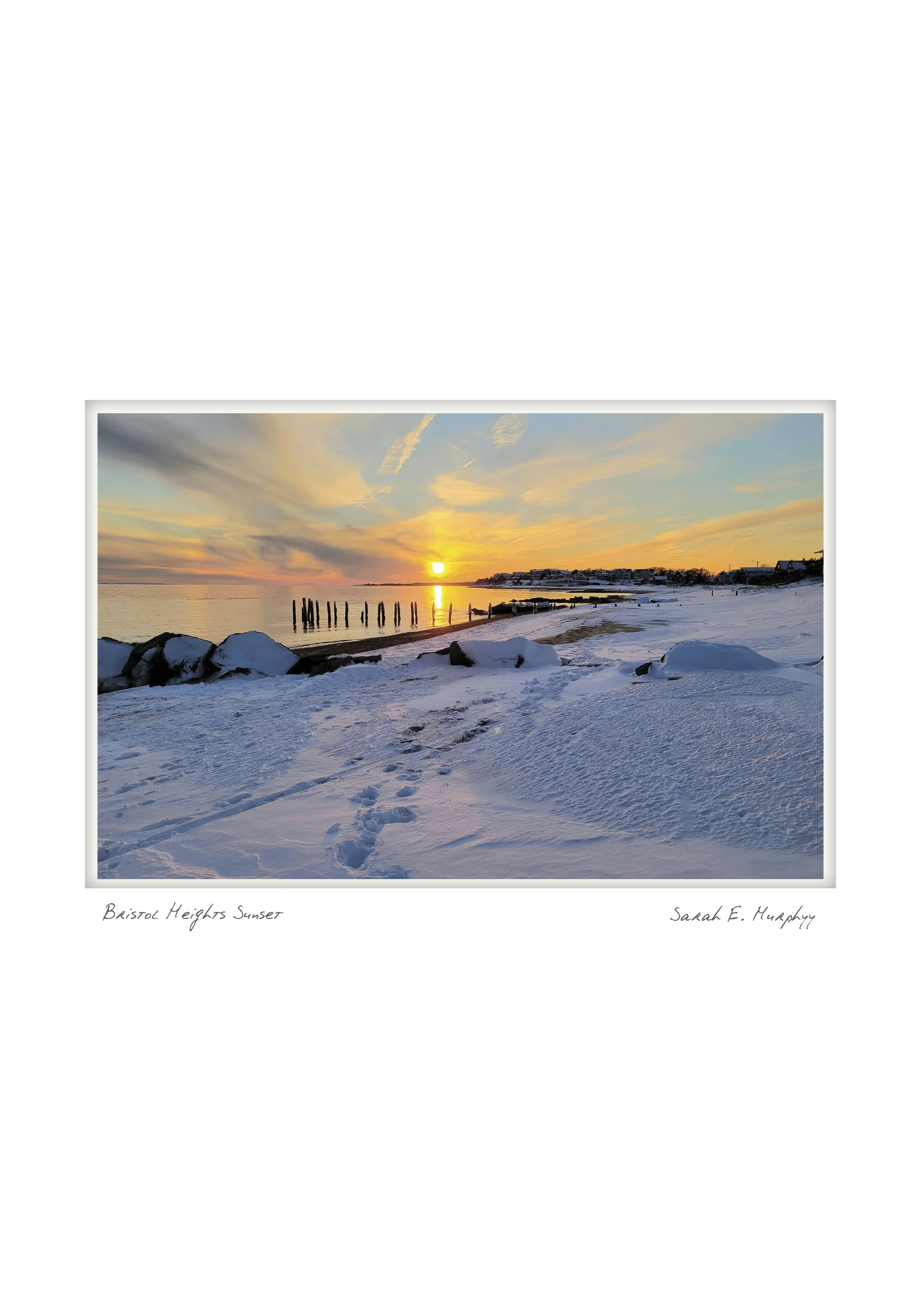 Bristol Heights Sunset by Sarah E. Murphy - Falmouth, Massachusetts