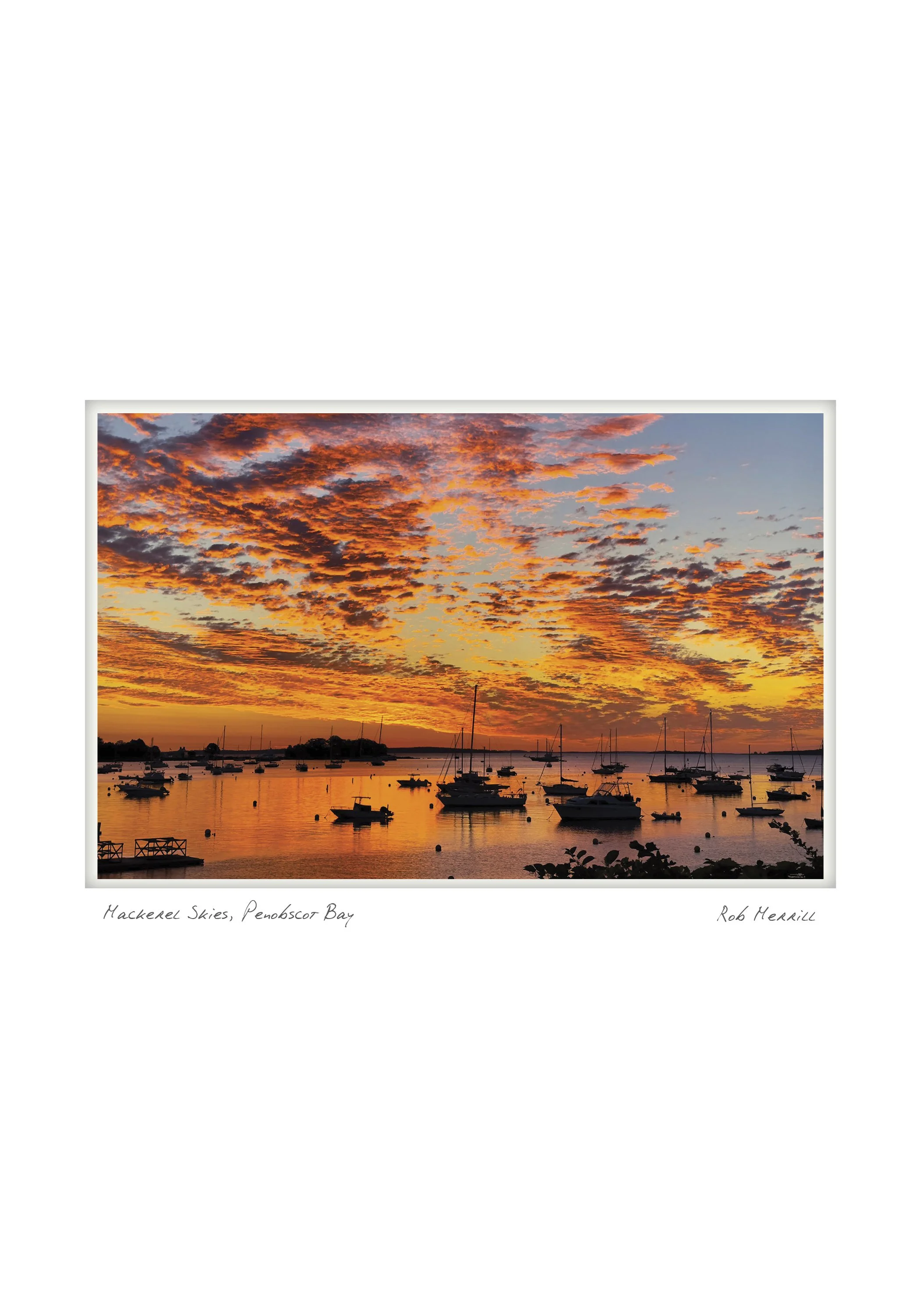 Mackerel Skies, Penobscot Bay - Rob Merrill - Camden, Maine