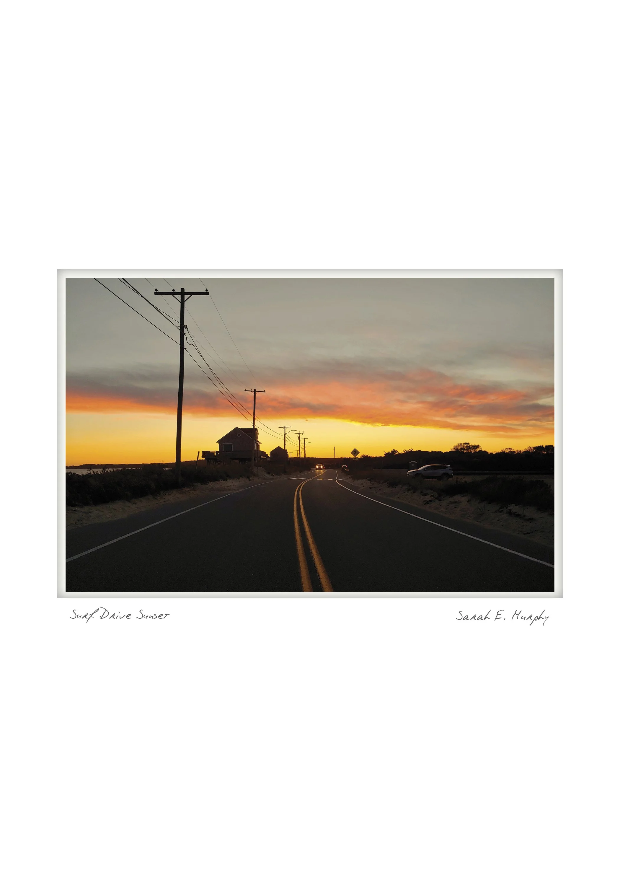 Surf Drive Sunset by Sarah E. Murphy - Falmouth, Massachusetts